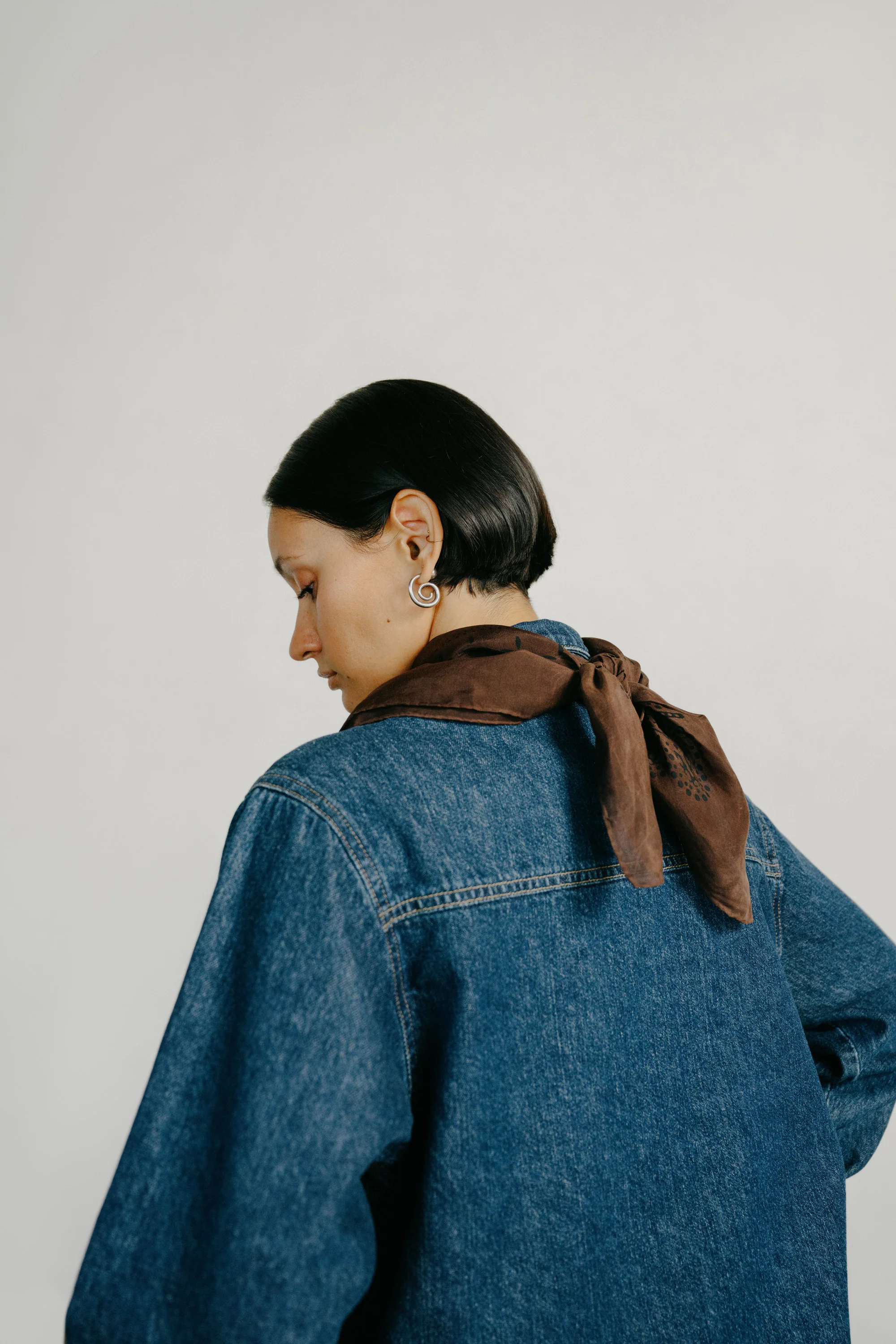 1930s Bandana, Regen Silk, Manzanita - Image 3