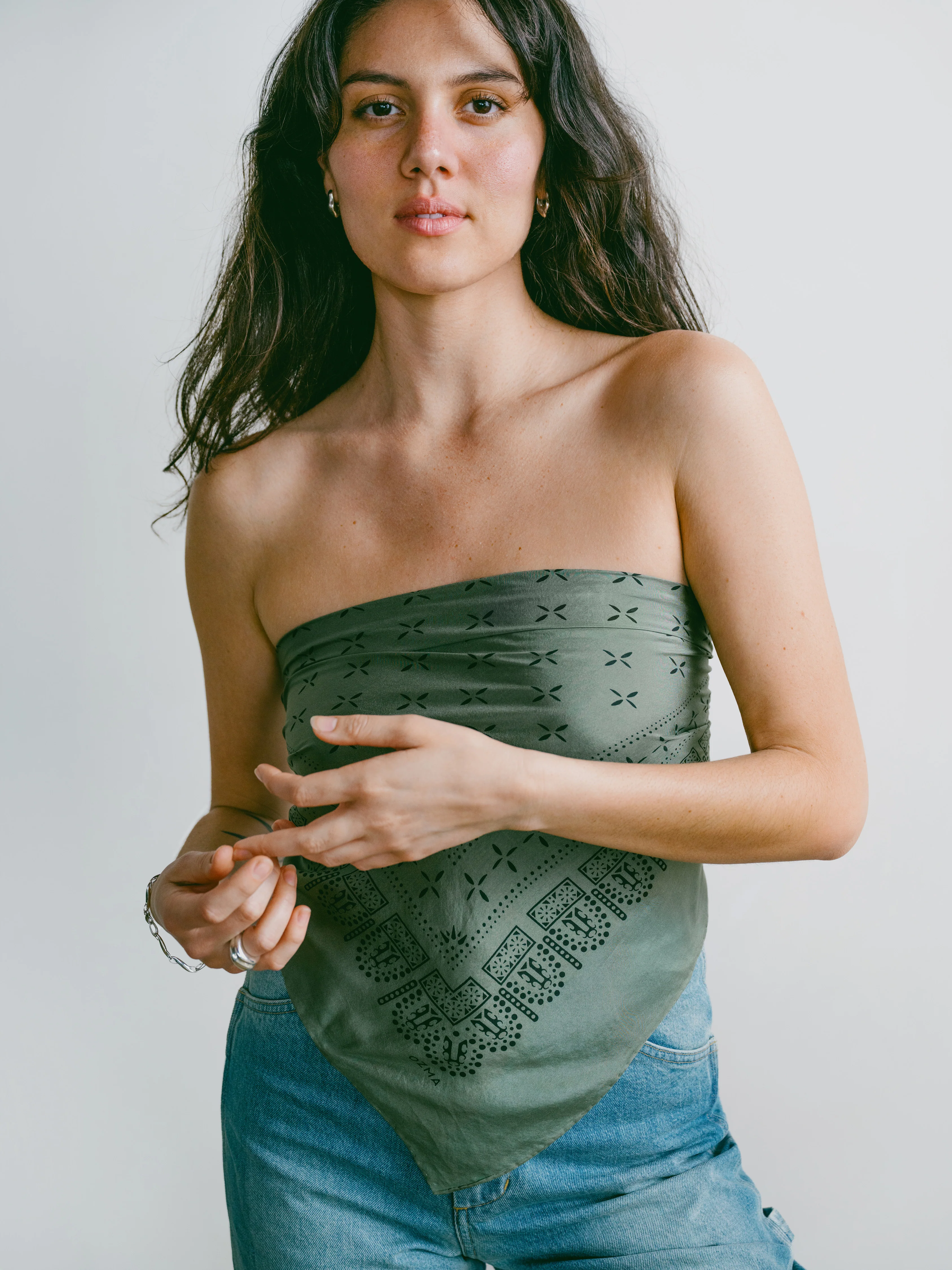 1930s Bandana, Regen Silk, Meadow - Image 5
