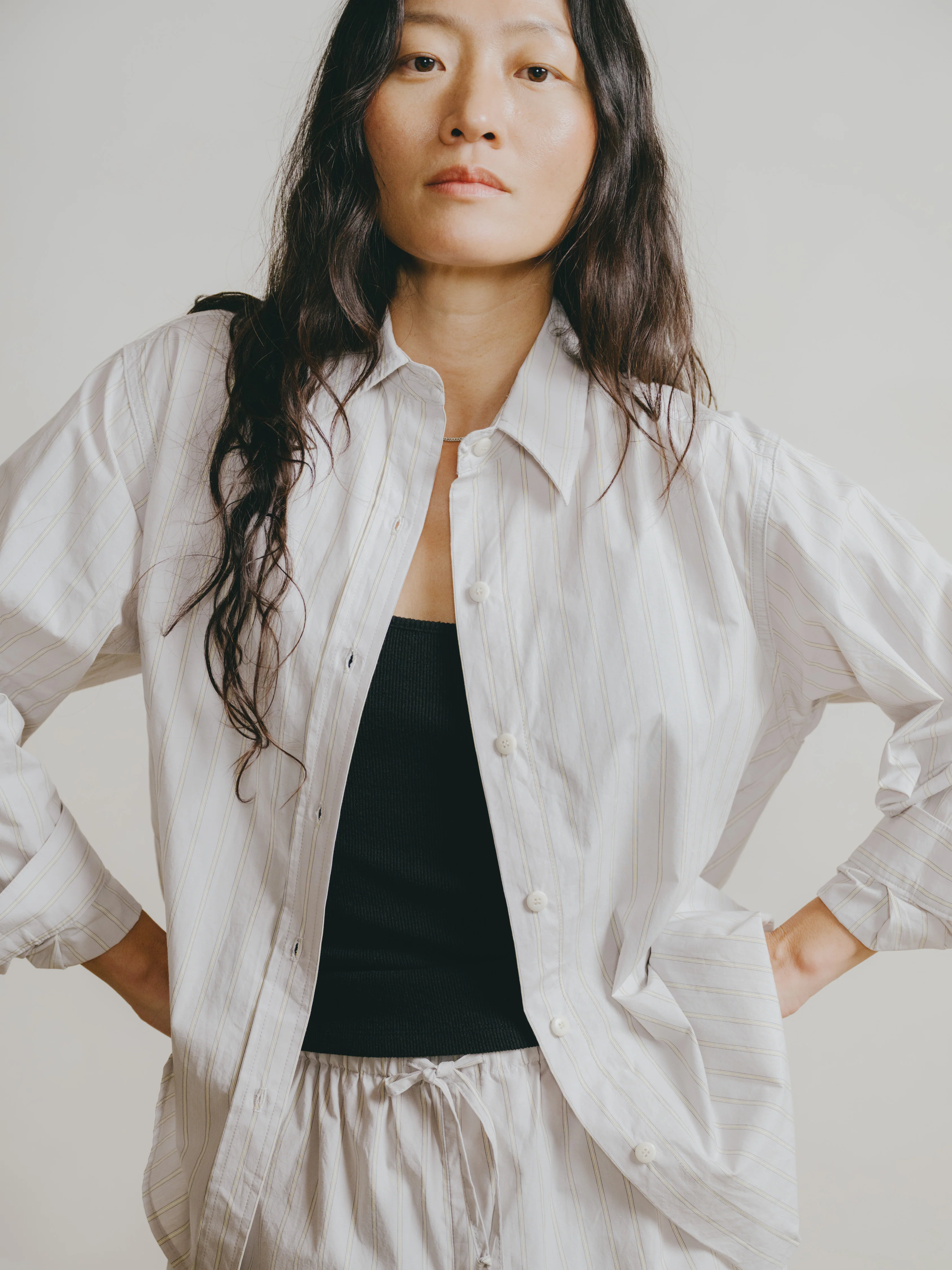 All Day Pant, Japanese Organic Cotton, Isla Stripe - Image 5