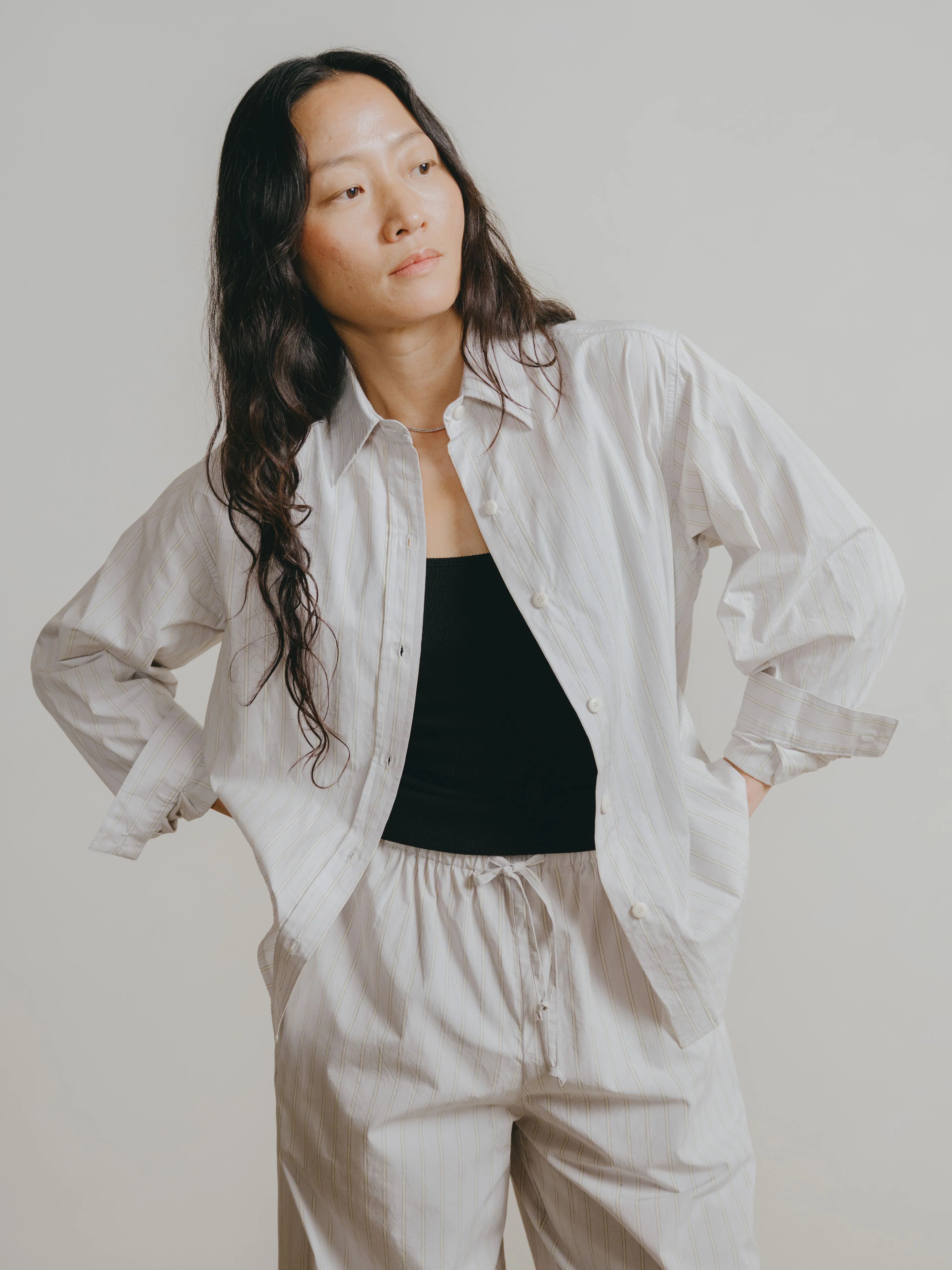 All Day Pant, Japanese Organic Cotton, Isla Stripe - Image 6