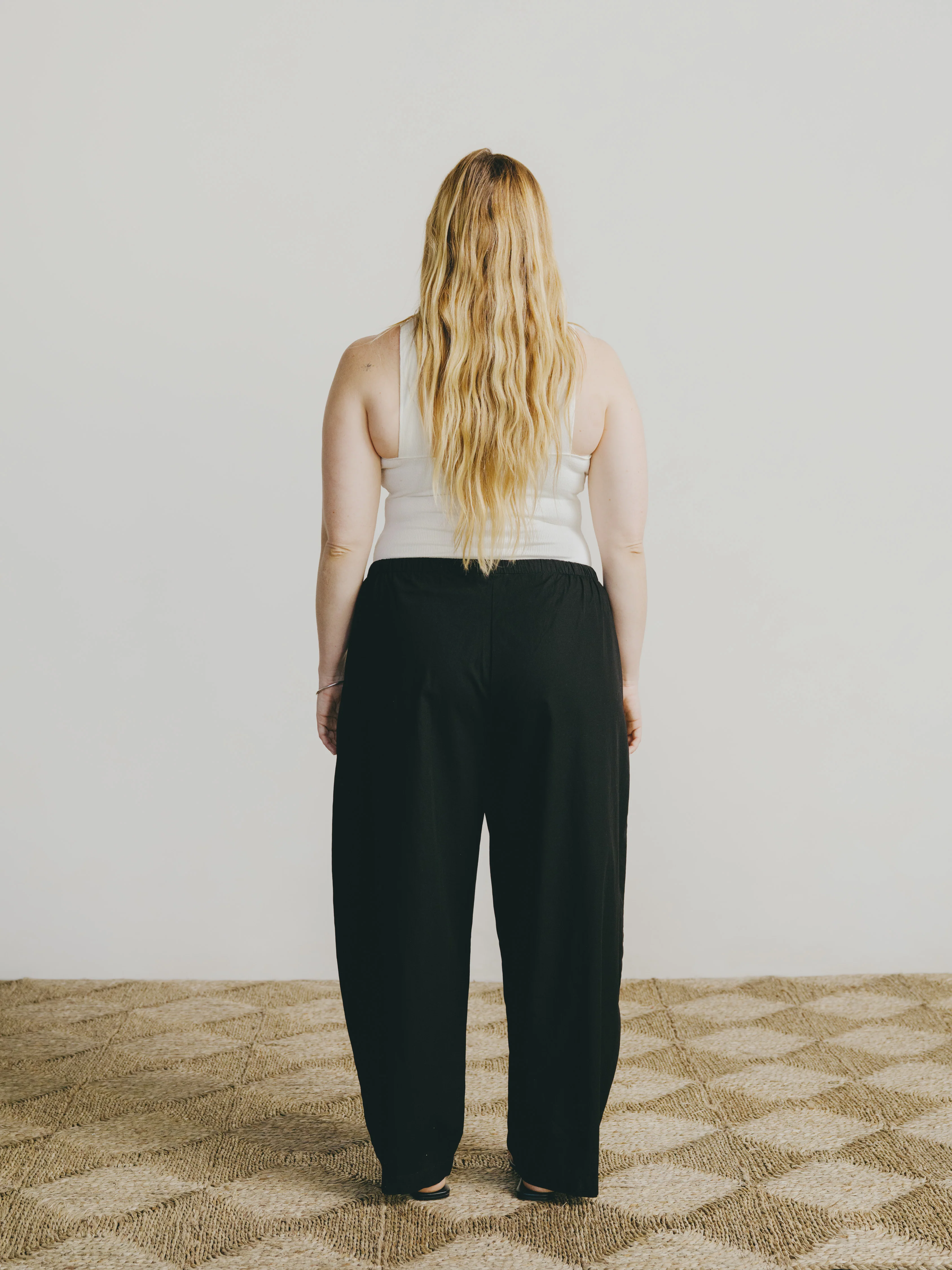 All Day Pant, Organic Poplin, Black - Image 3