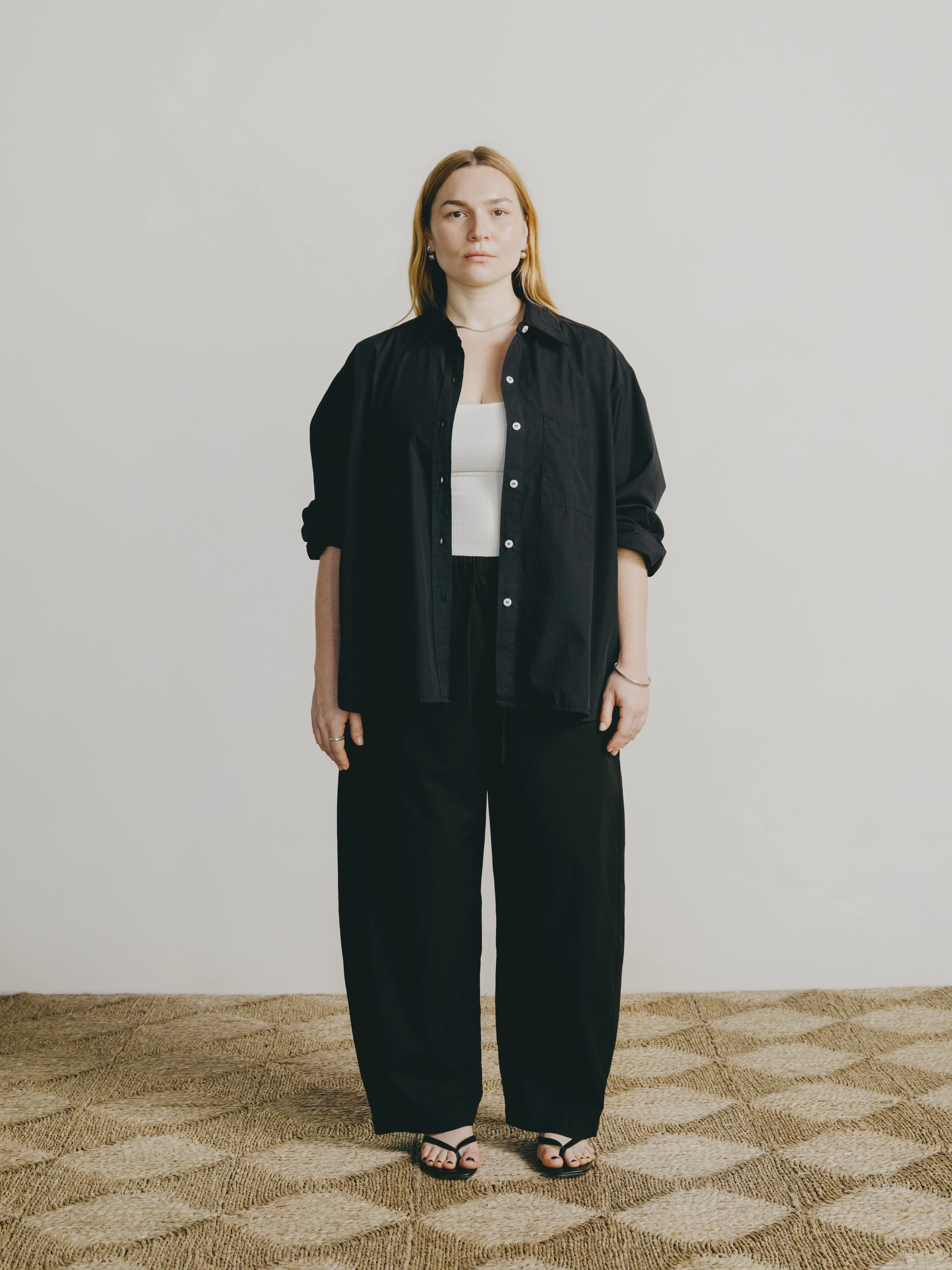 All Day Pant, Organic Poplin, Black - Image 4