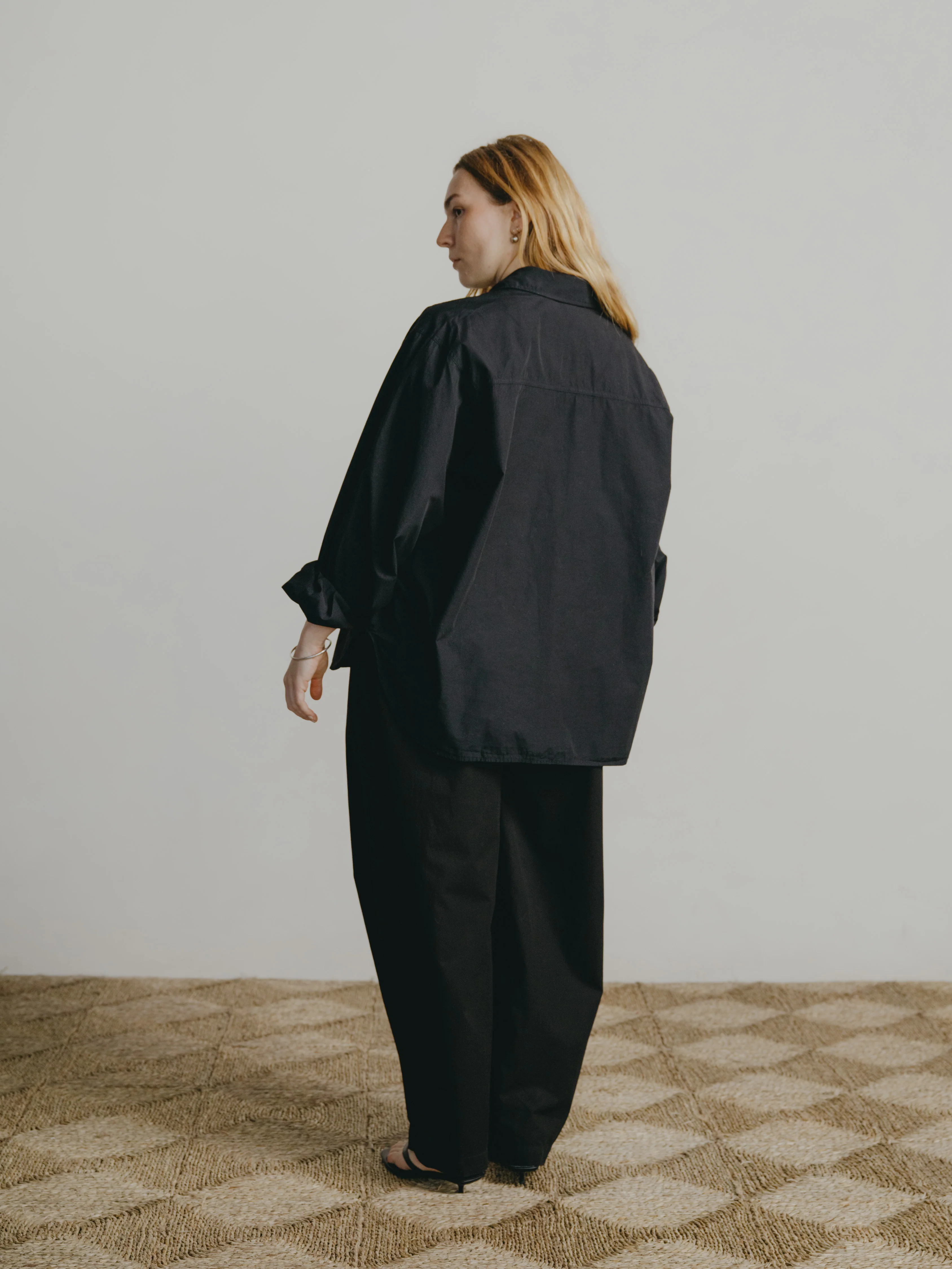 All Day Pant, Organic Poplin, Black - Image 6