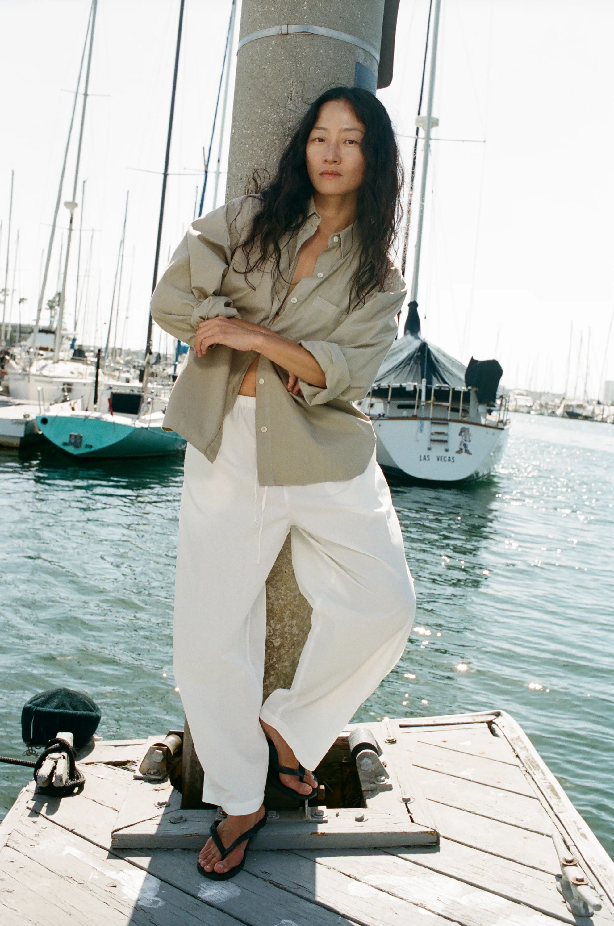 All Day Pant, Organic Poplin, Natural - Image 4