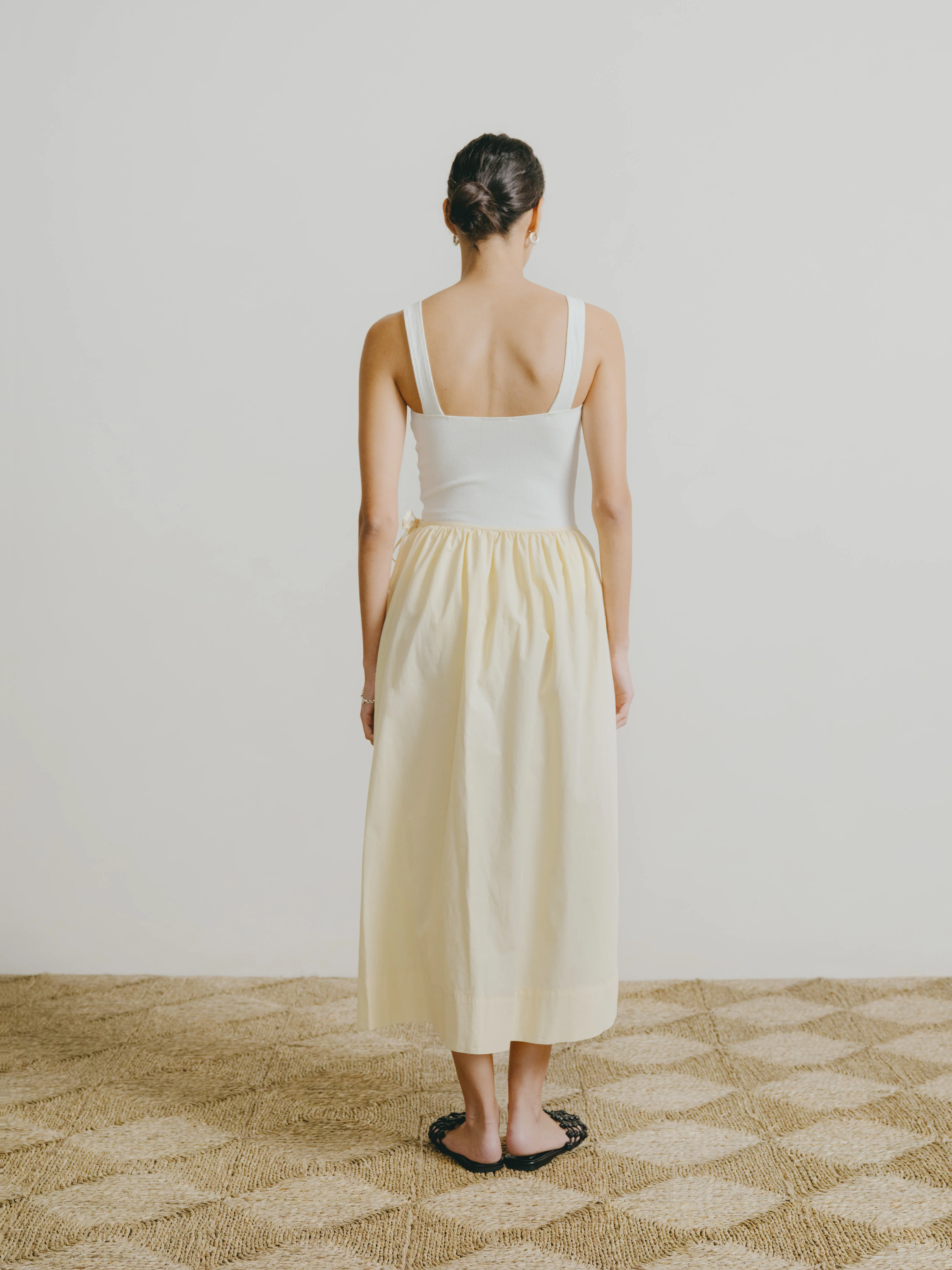 Avita Skirt, Organic Poplin, Butter - Image 3