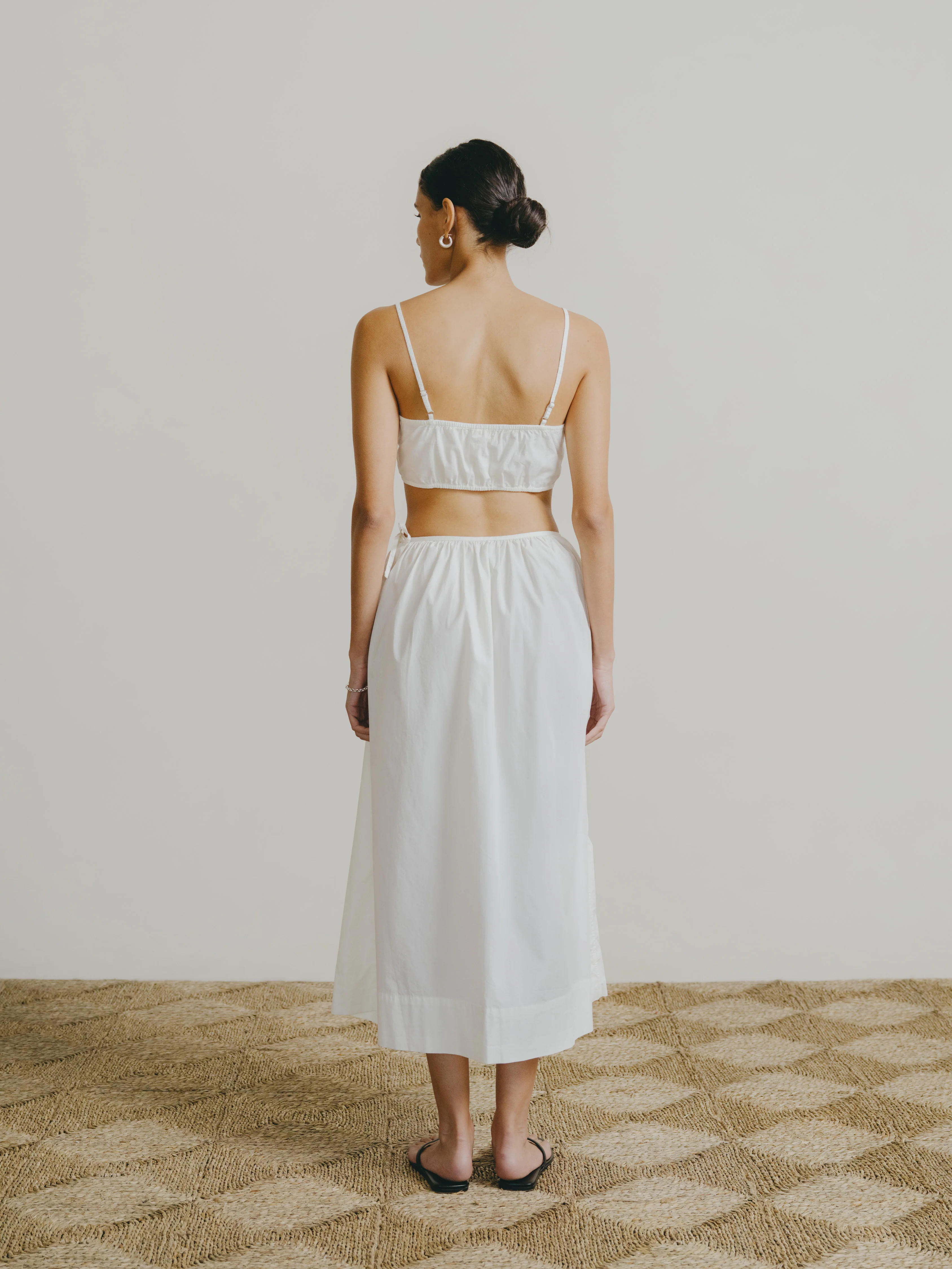 Avita Skirt, Organic Poplin, Natural - Image 3