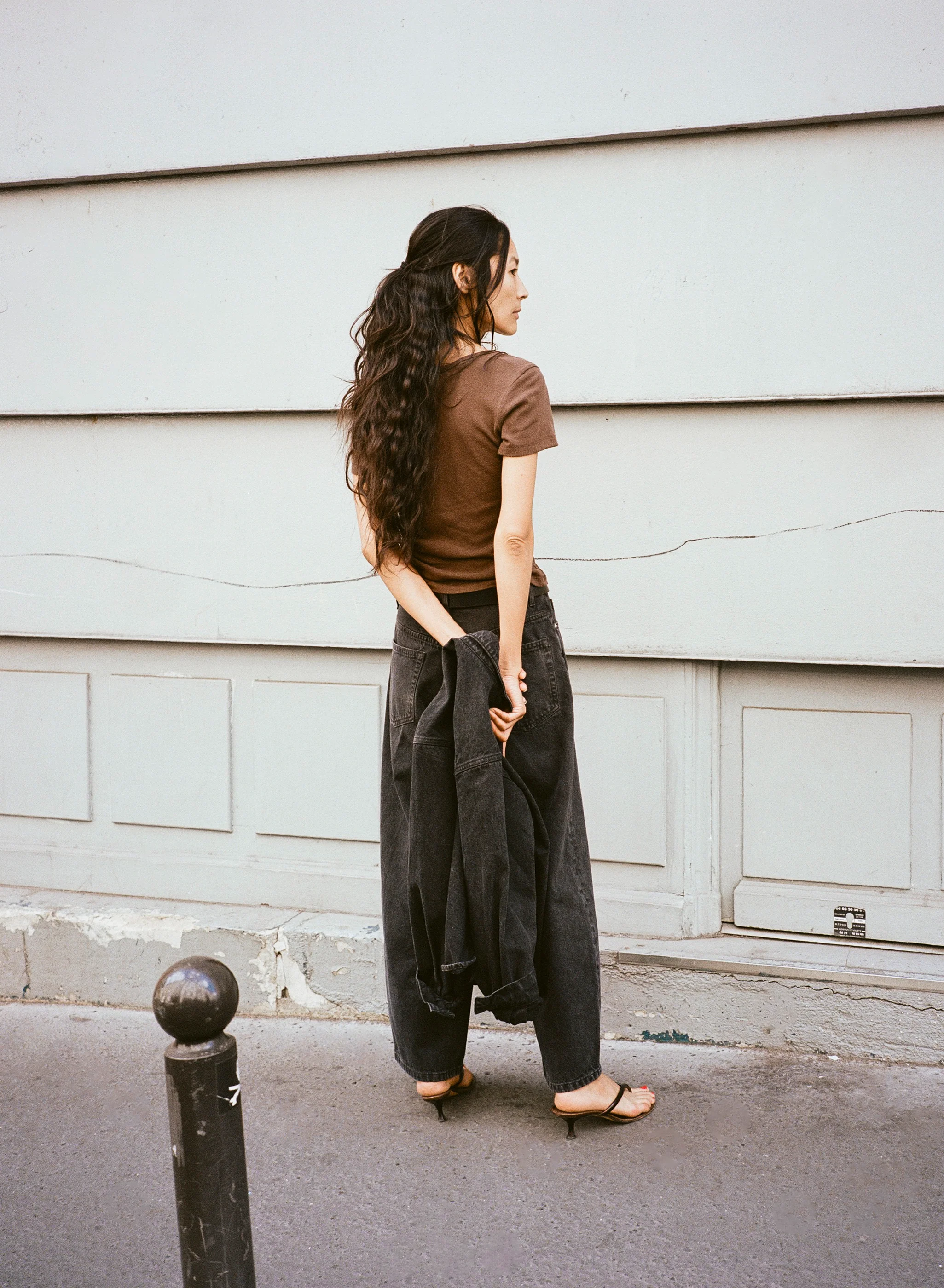Baby Tee, Regen Silk Noil Jersey, Manzanita - Image 6