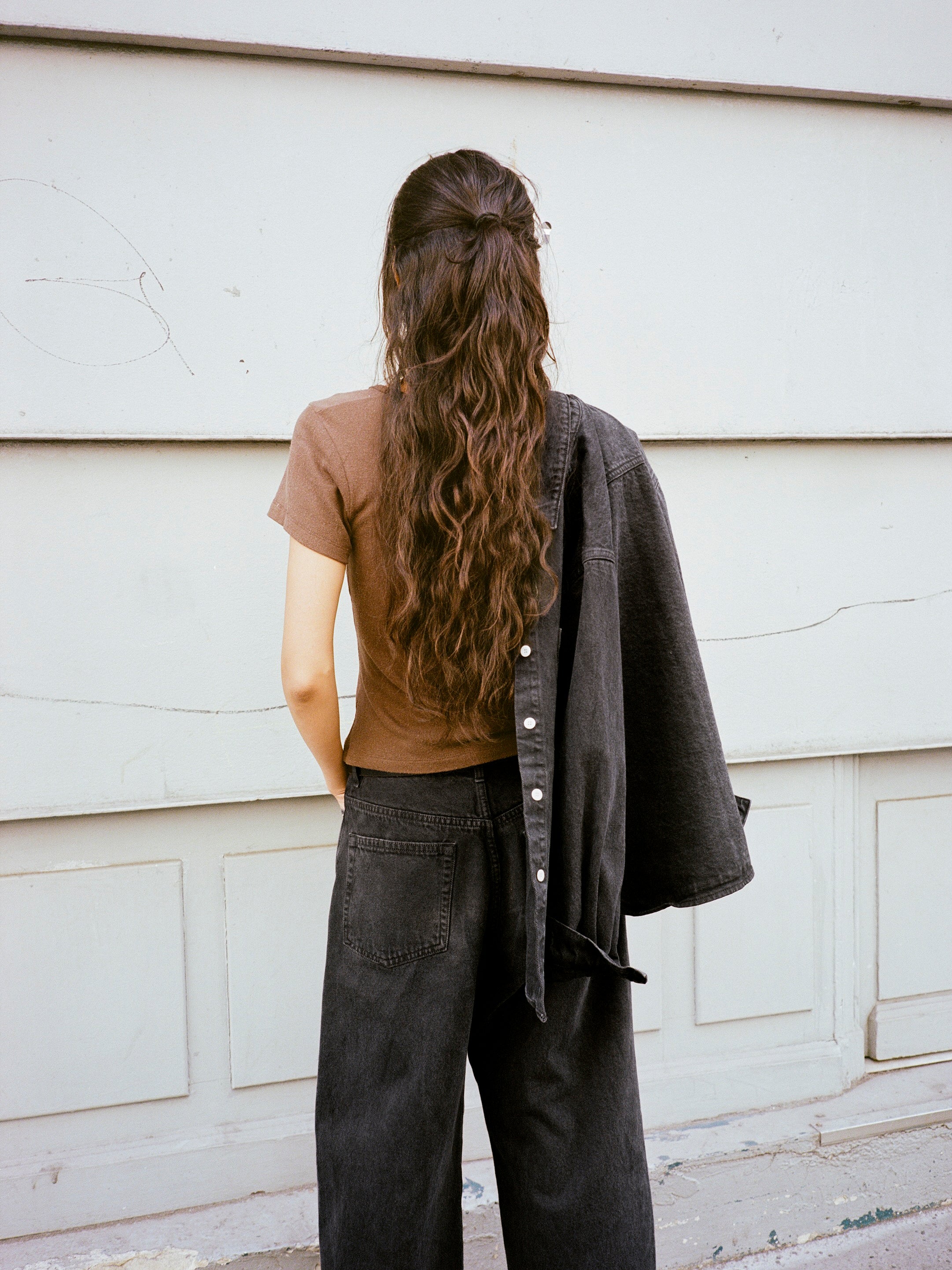 Baby Tee, Regen Silk Noil Jersey, Manzanita - Image 7