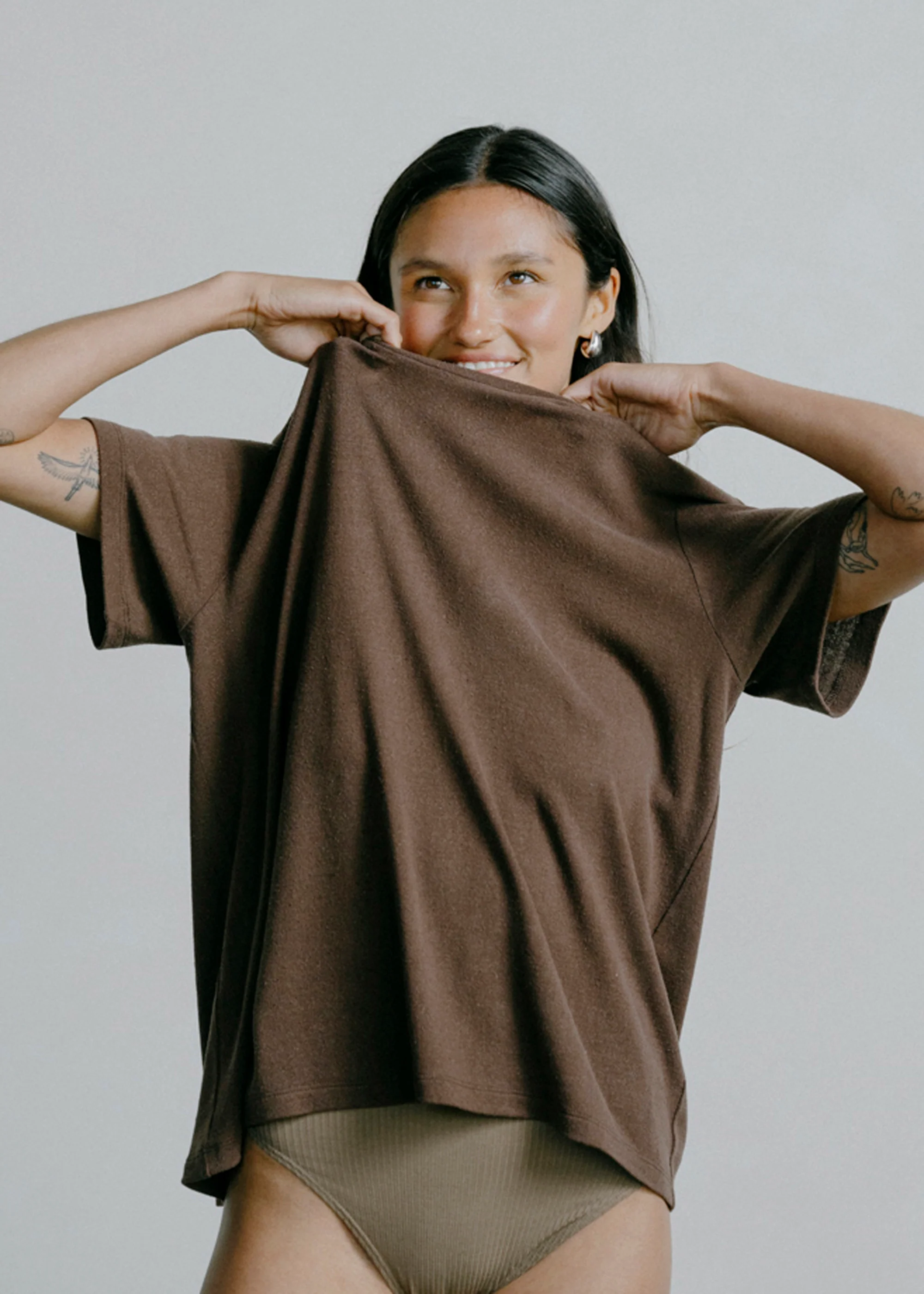 Big Tee, Regen Silk Noil Jersey, Manzanita - Image 3