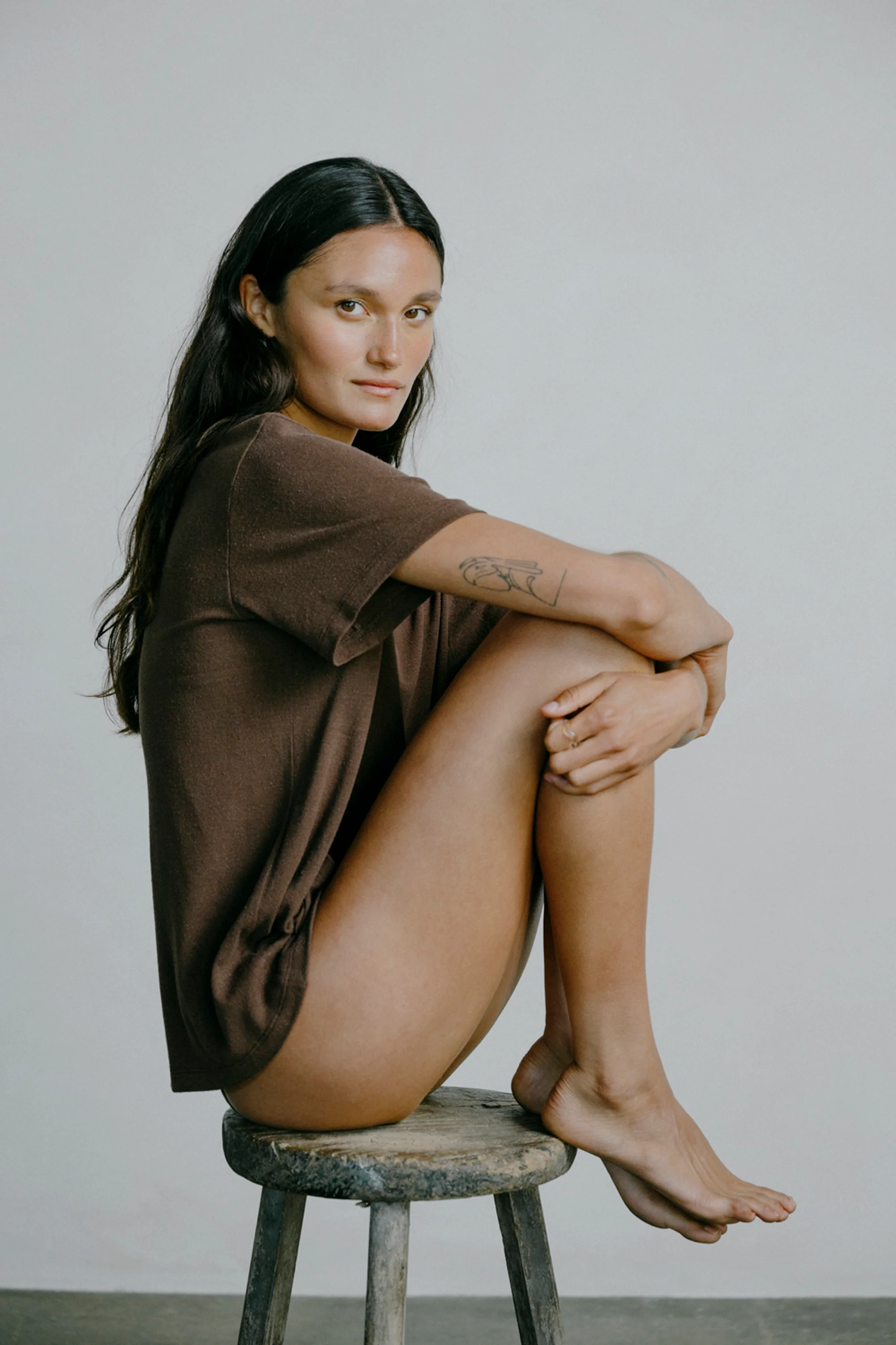 Big Tee, Regen Silk Noil Jersey, Manzanita - Image 4