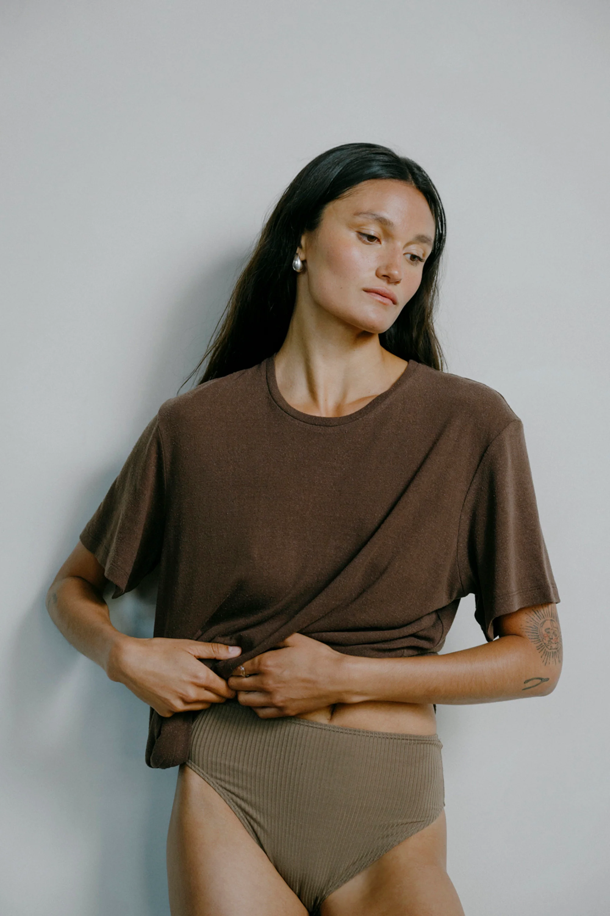 Big Tee, Regen Silk Noil Jersey, Manzanita - Image 5