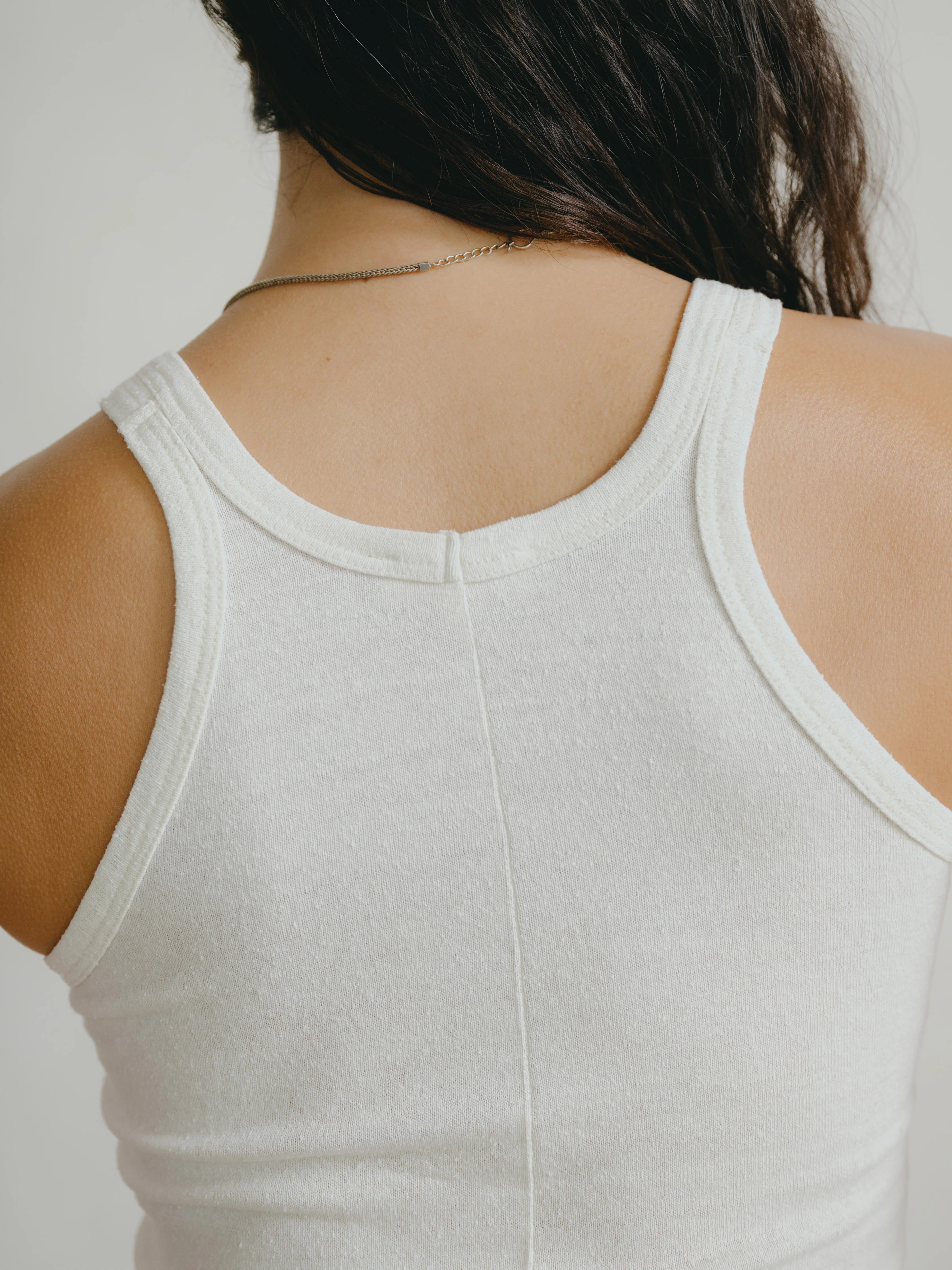 Boy Tank, Regen Silk Noil Jersey, Natural - Image 3