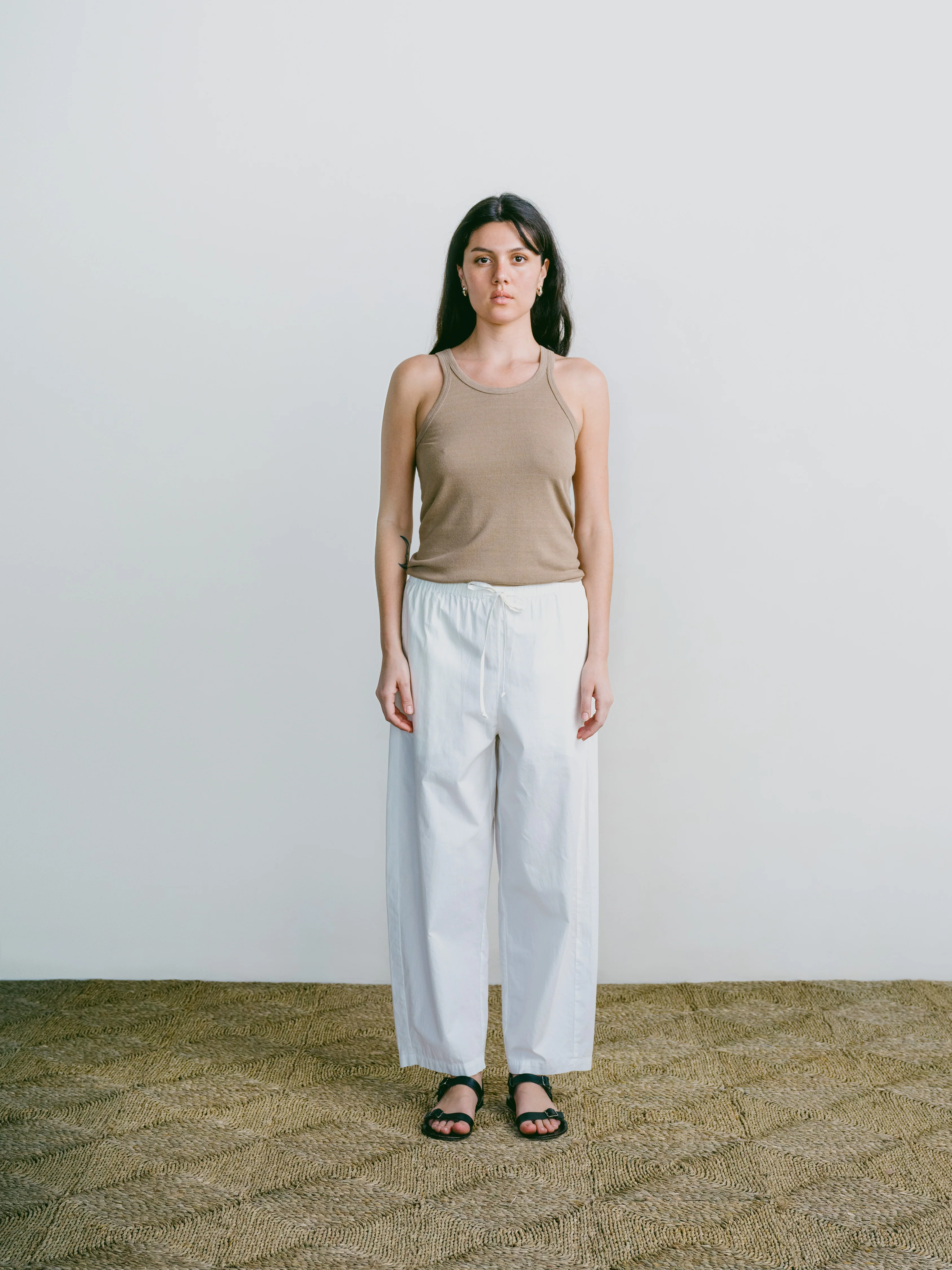 Boy Tank, Regen Silk Noil Jersey, Tea - Image 3