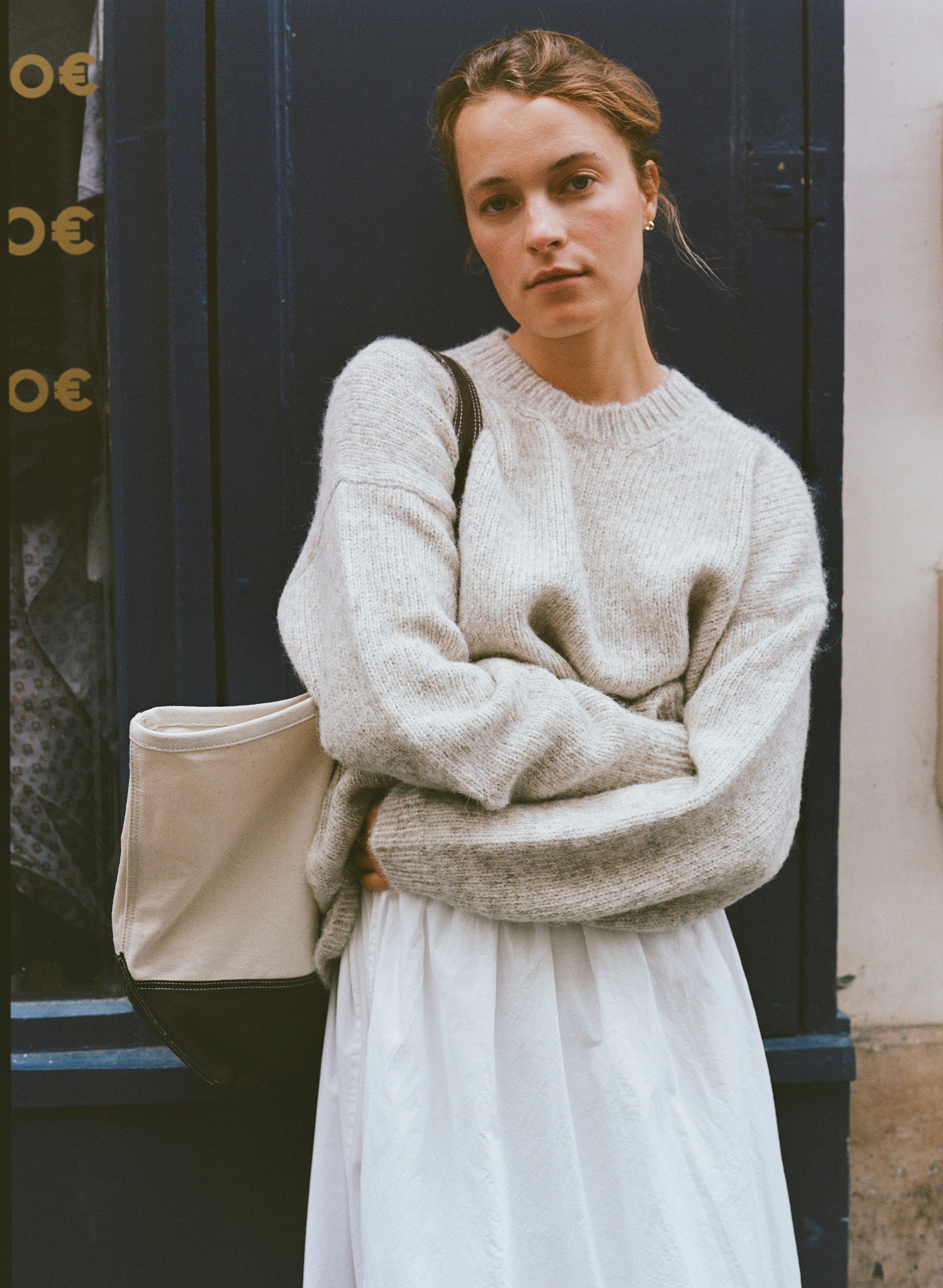 Chleo Crew, Alpaca Cotton, Fog - Image 5