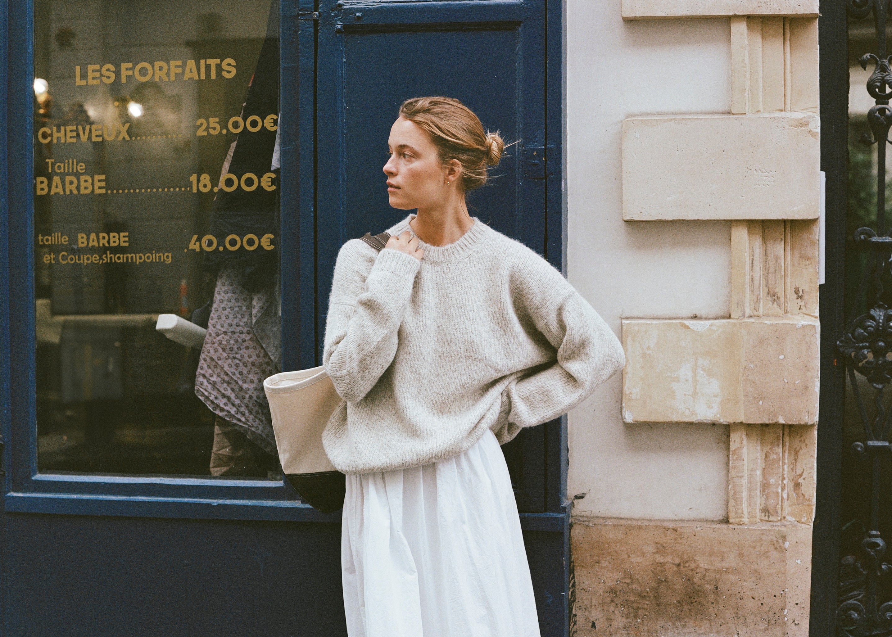 Chleo Crew, Alpaca Cotton, Fog - Image 7