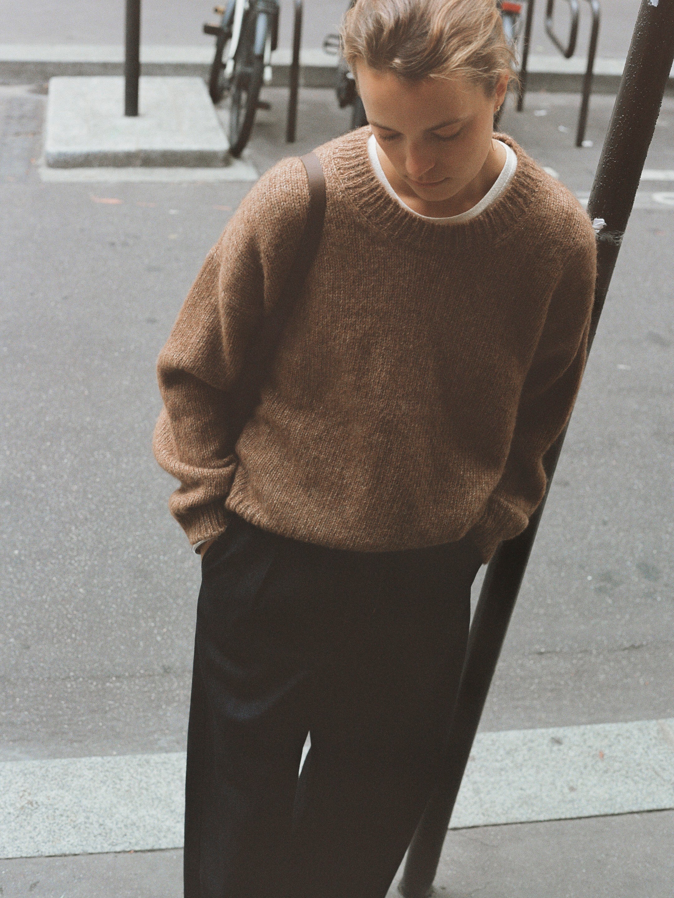 Chleo Crew, Alpaca Cotton, Maple - Image 3