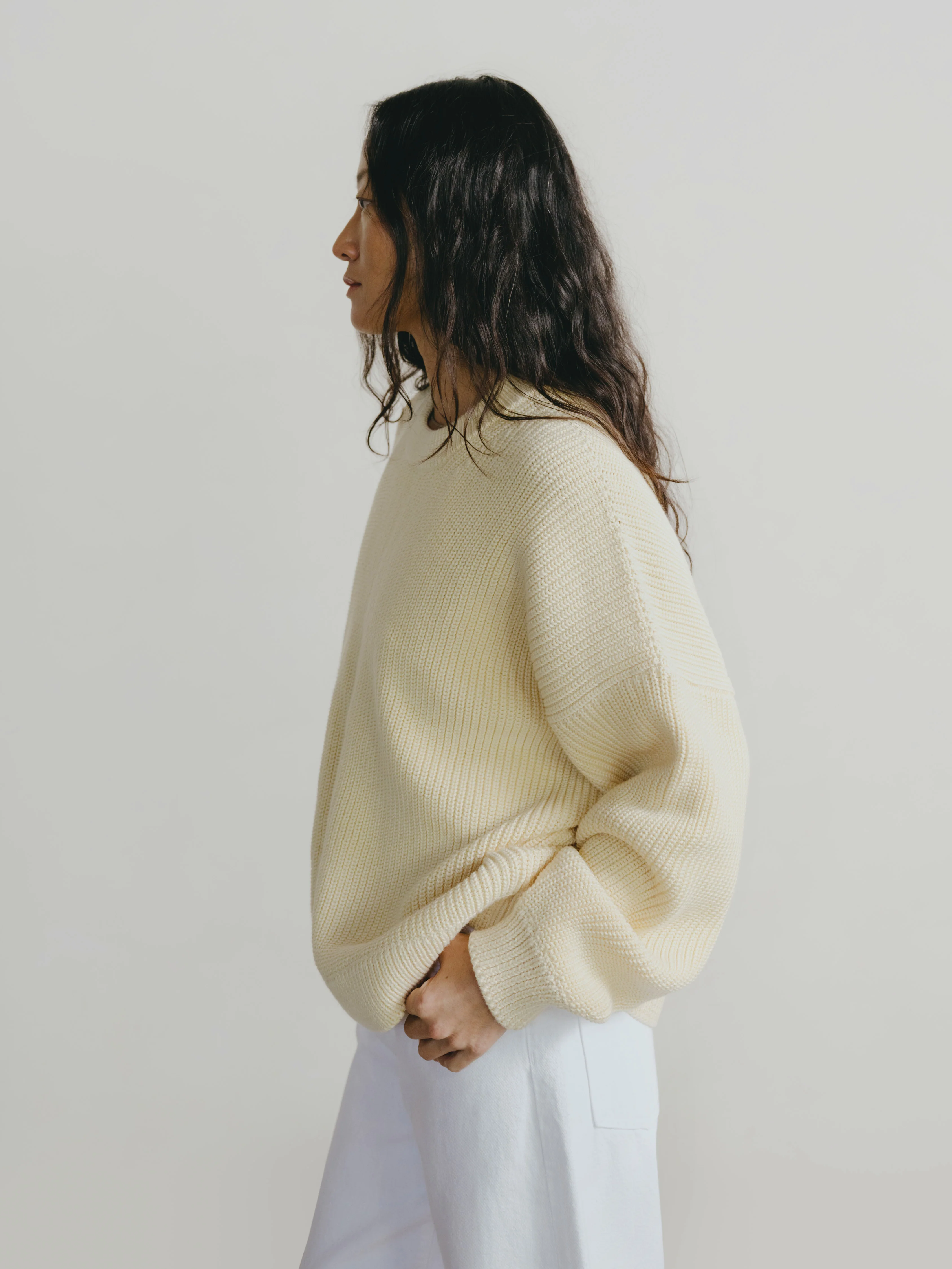 Chleo Crew, Organic Cotton, Butter - Image 3
