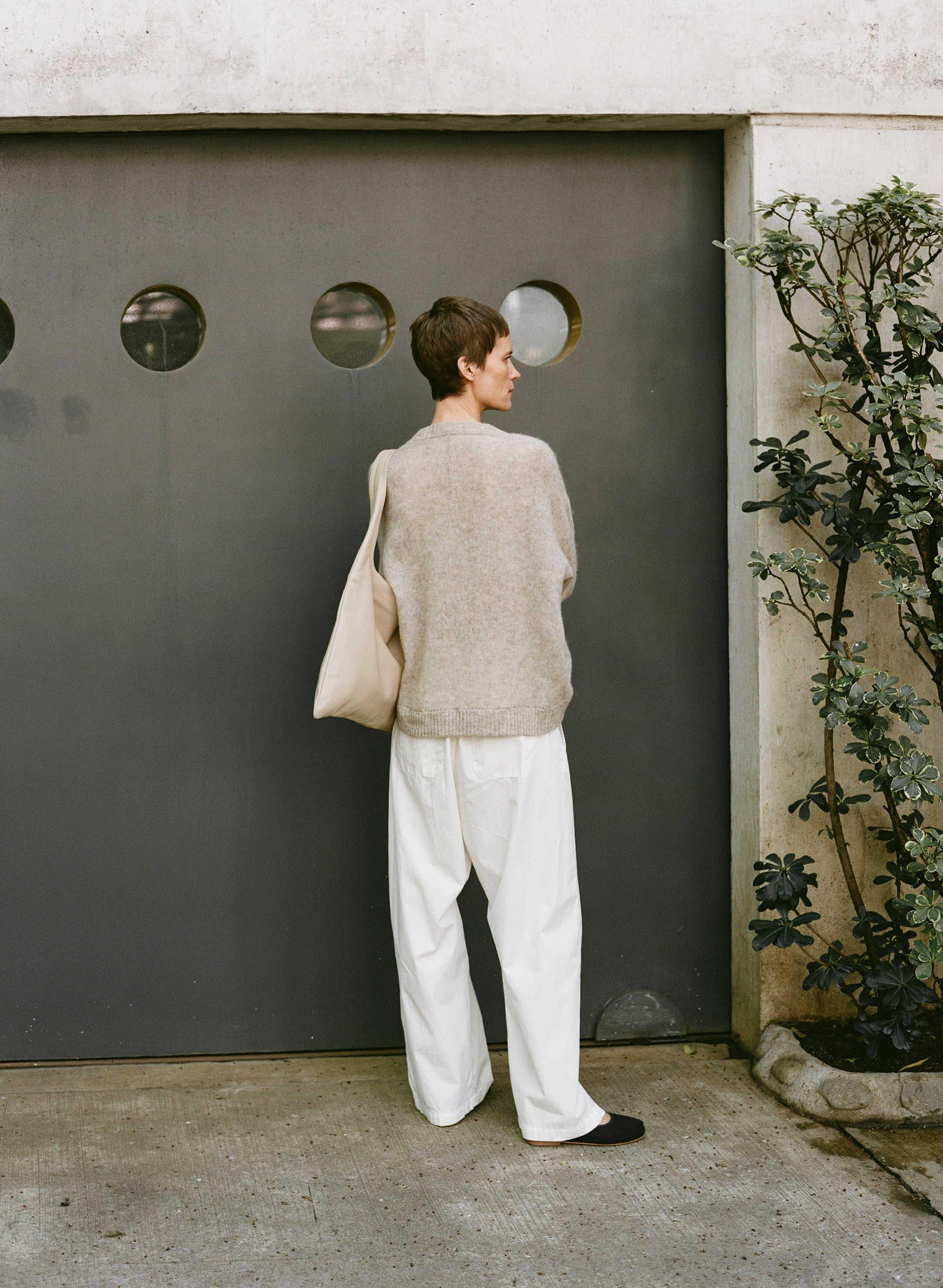 Chleo Crew, Sheer Alpaca Blend, Oatmeal - Image 8