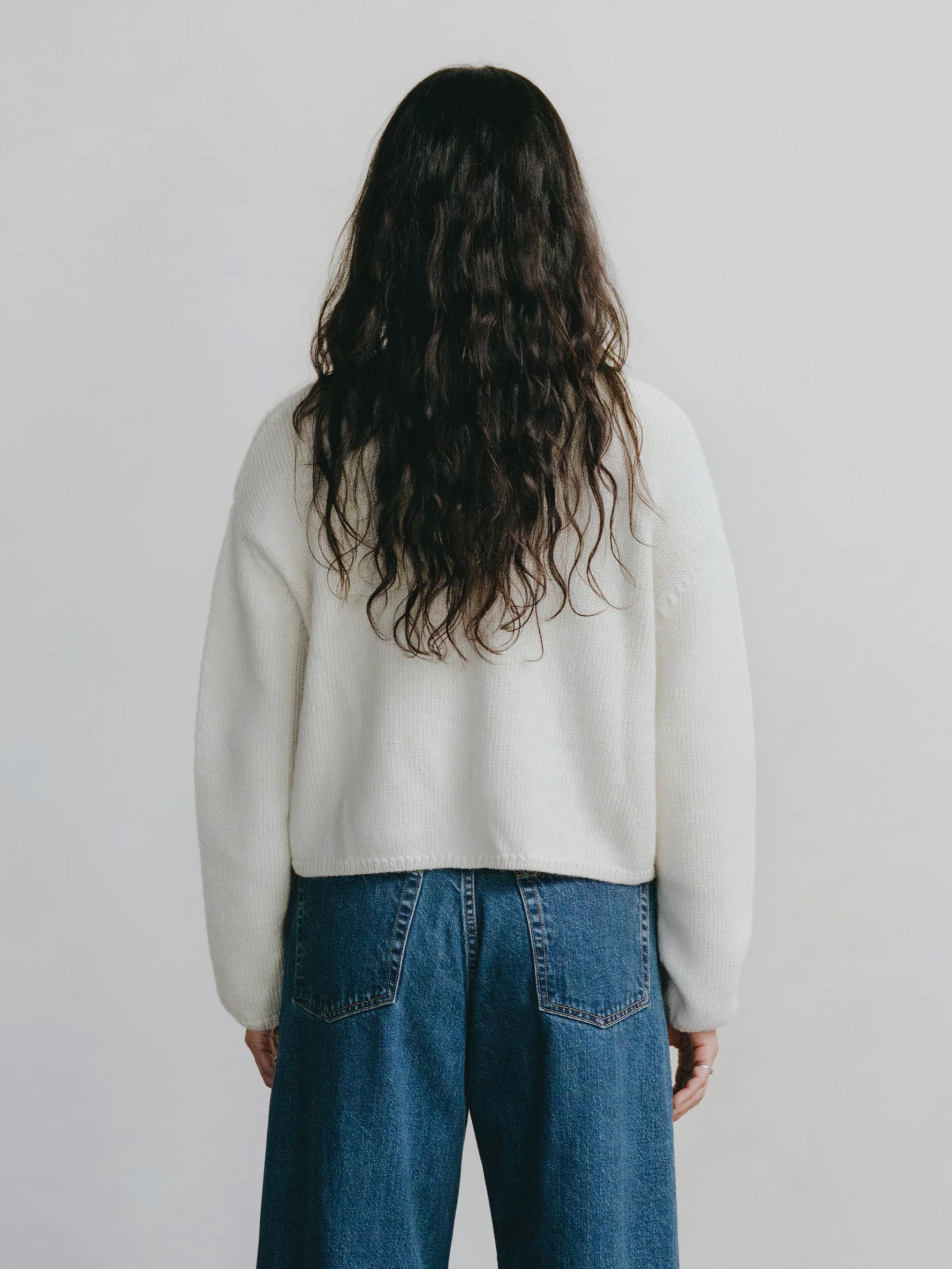 Everyday Cardigan, Baby Alpaca, Natural - Image 3