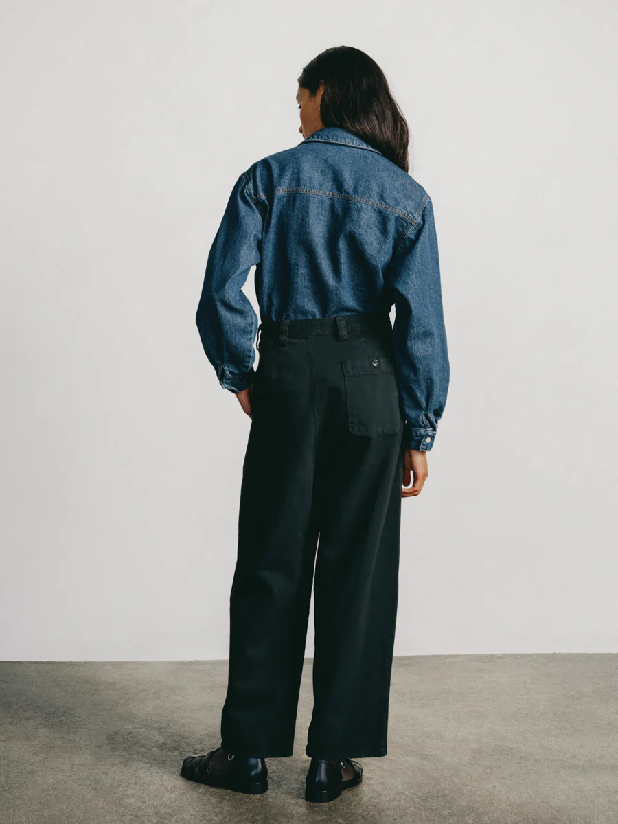 Field Pant, Tencel Bull Denim, Ink Black - Image 3