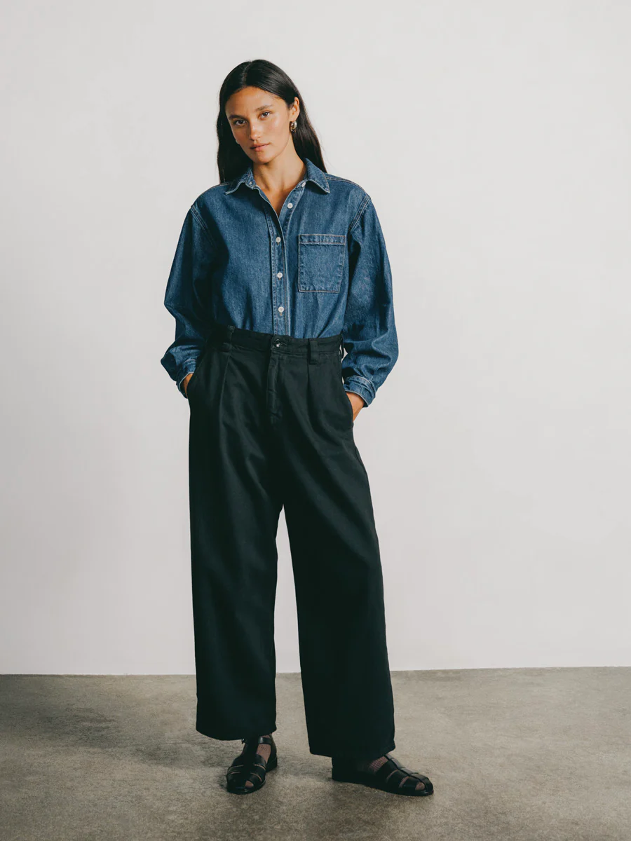 Field Pant, Tencel Bull Denim, Ink Black - Image 4