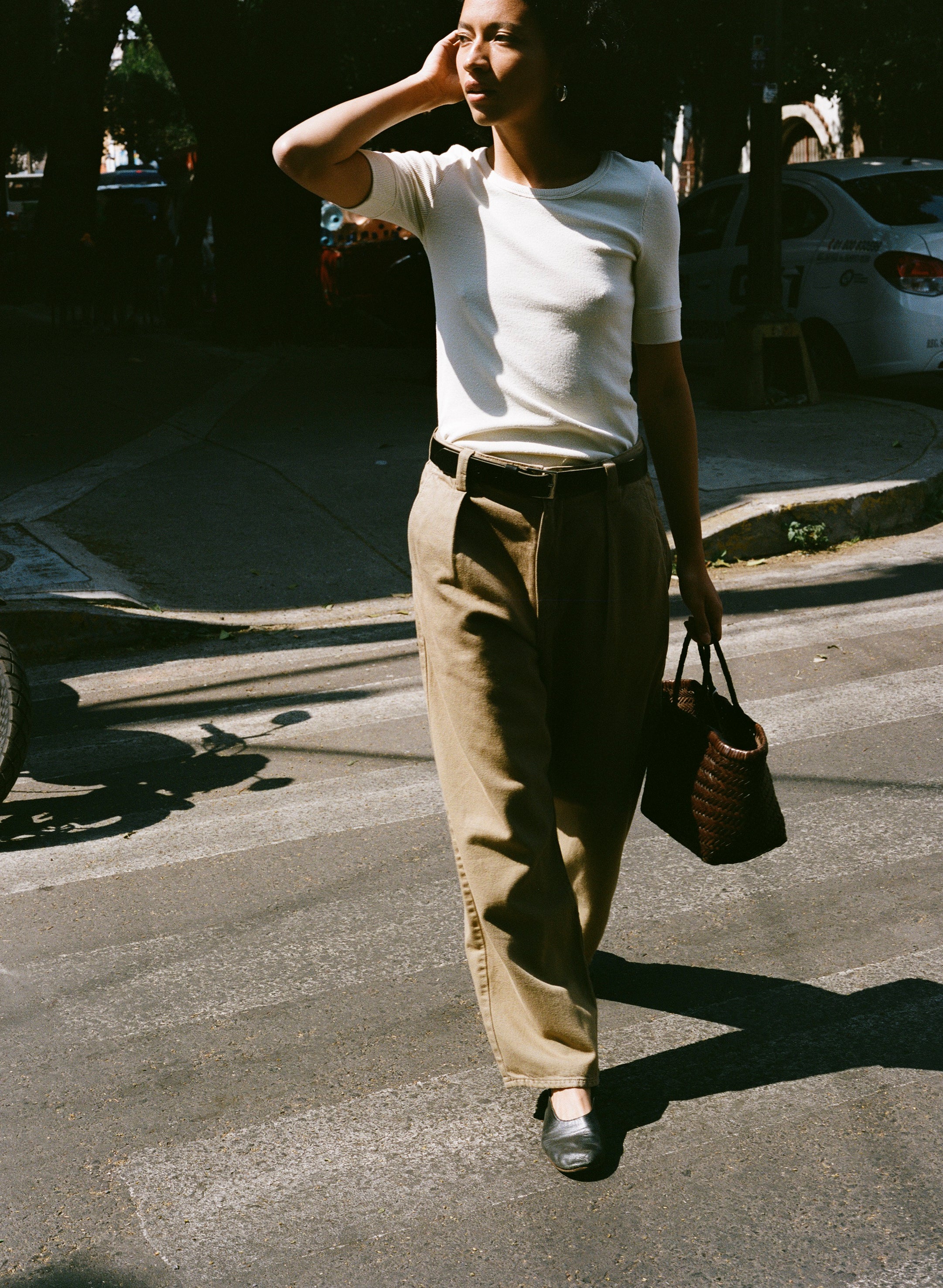 Field Pant, Tencel Bull Denim, Khaki - Image 5