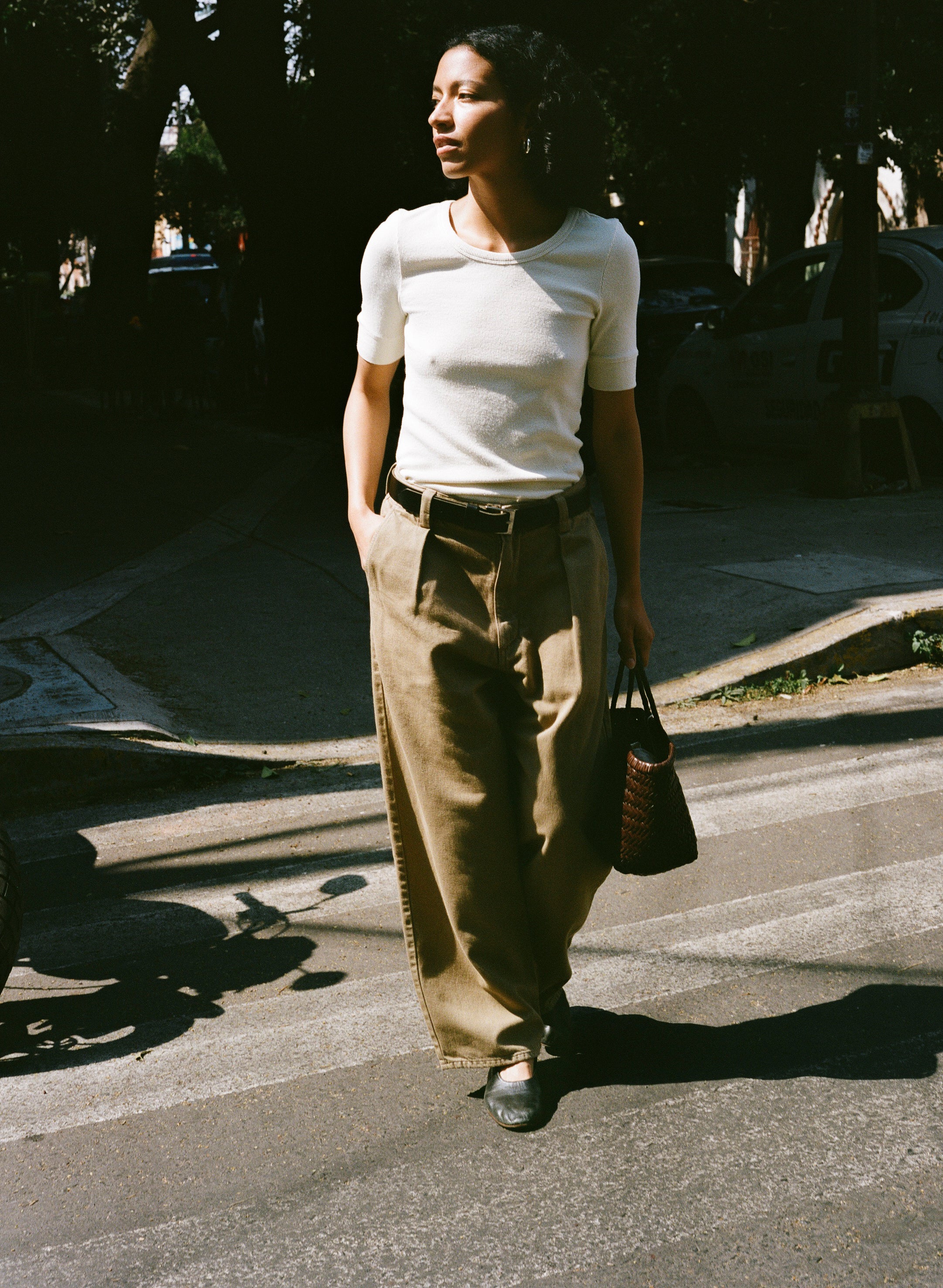 Field Pant, Tencel Bull Denim, Khaki - Image 6