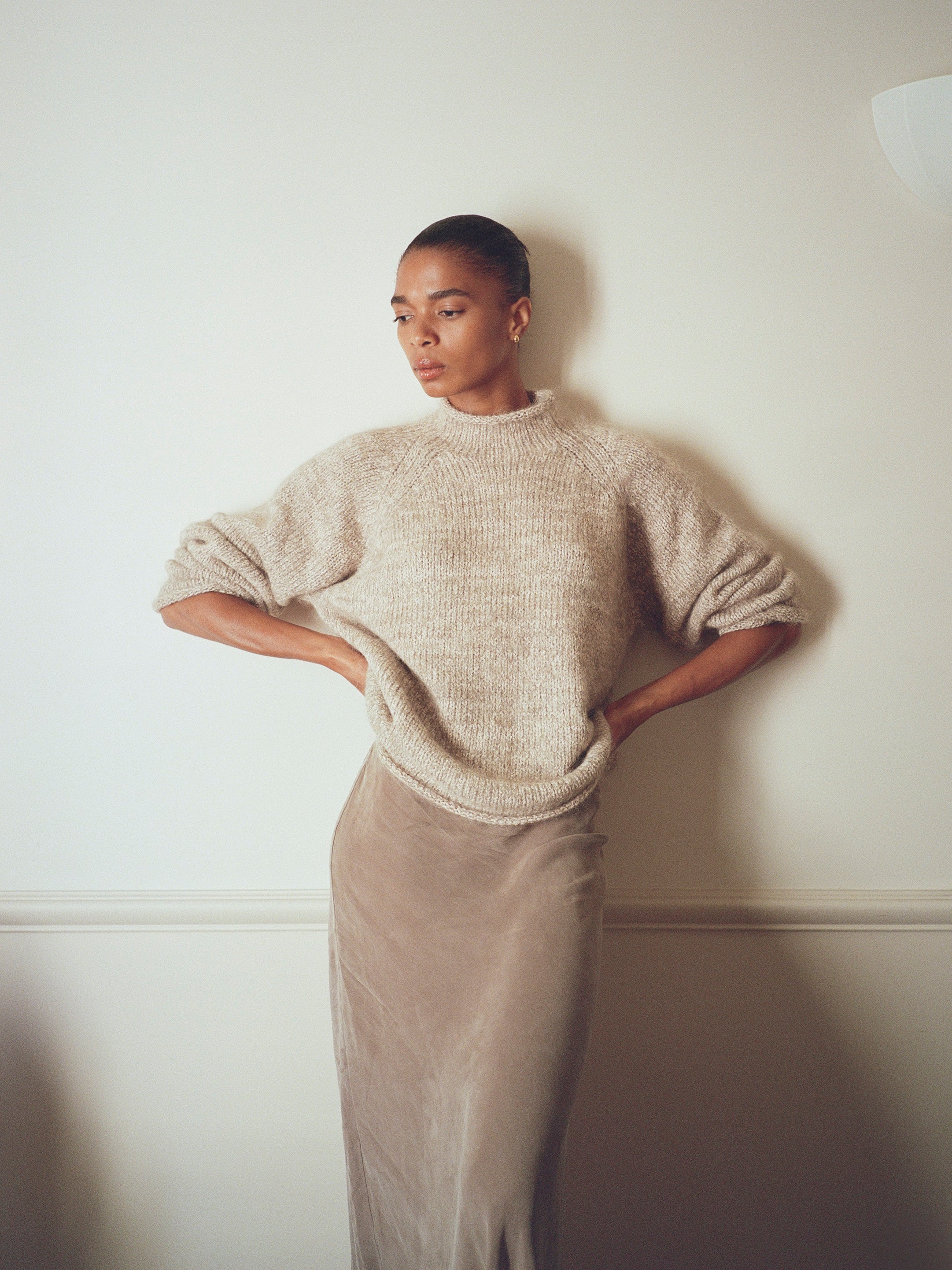 Lana Sweater, Suri Bouclé, Marled Ash - Image 5