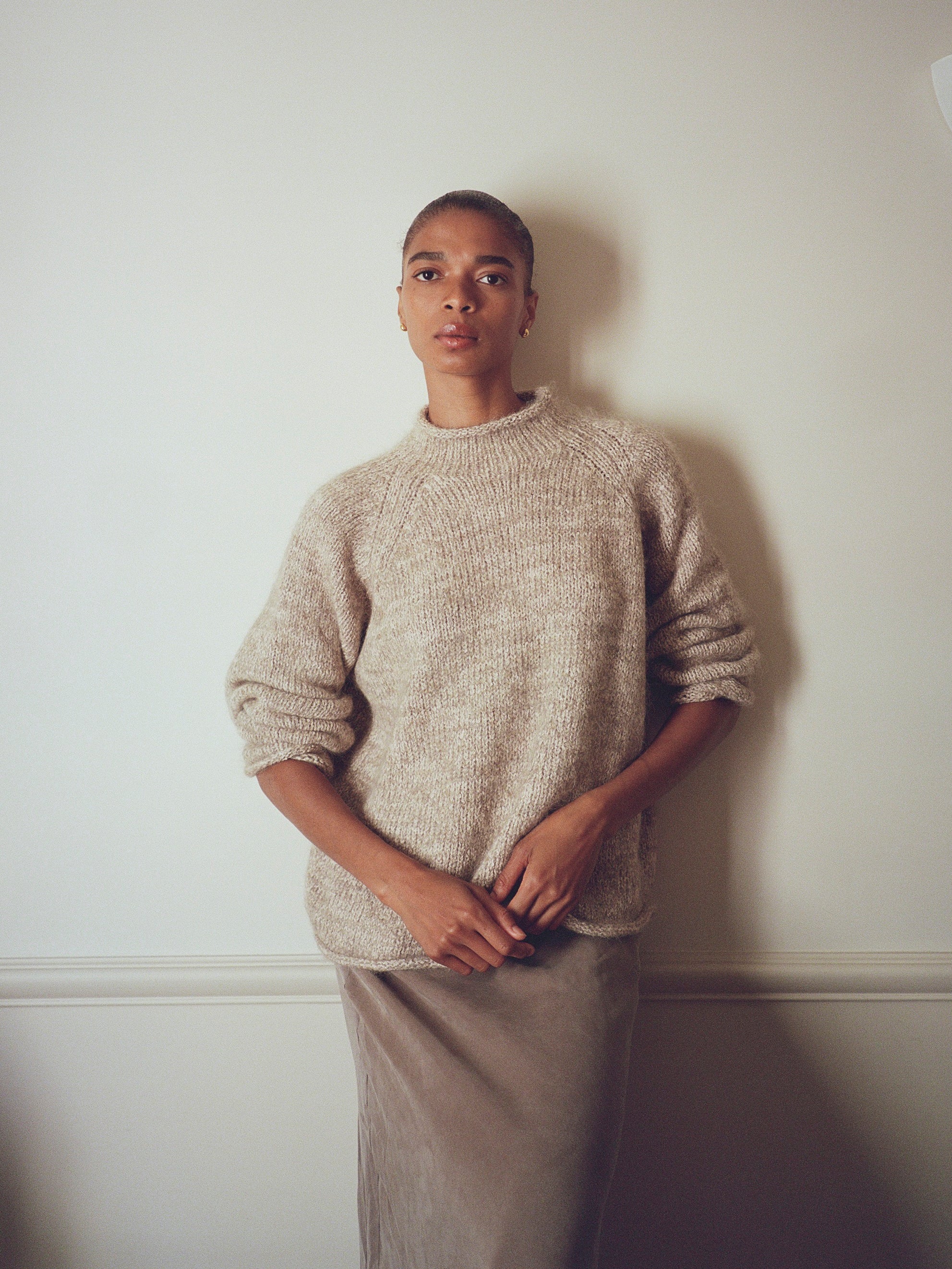 Lana Sweater, Suri Bouclé, Marled Ash - Image 6