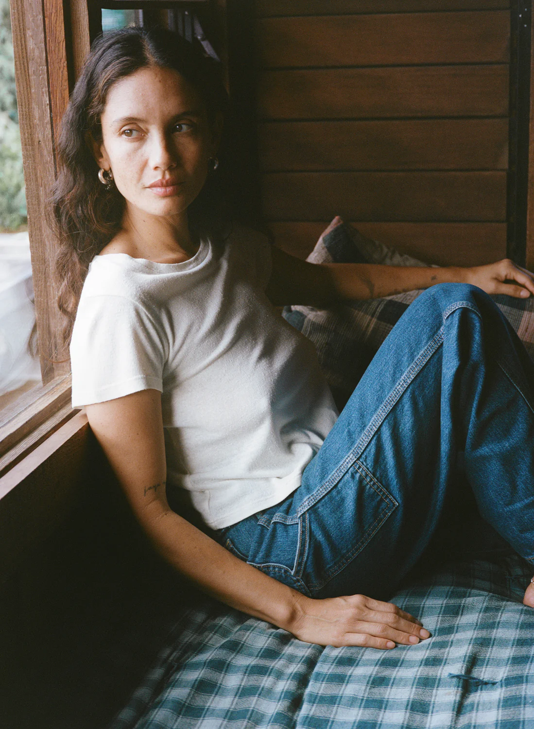 Lou Tee, Regen Silk Noil Jersey, Natural - Image 5