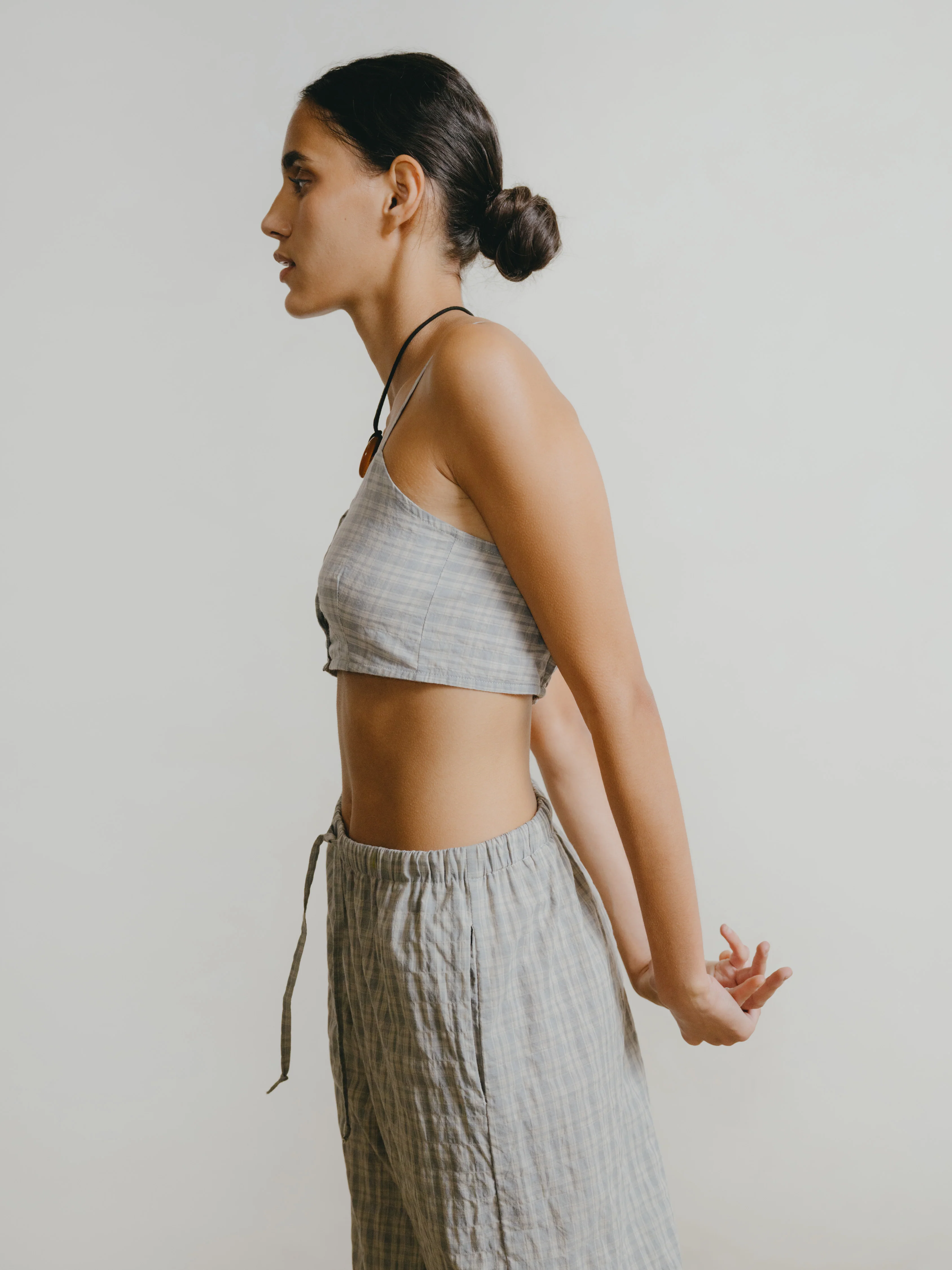 Maeve Top, Japanese Organic Cotton, Picnic - Image 2