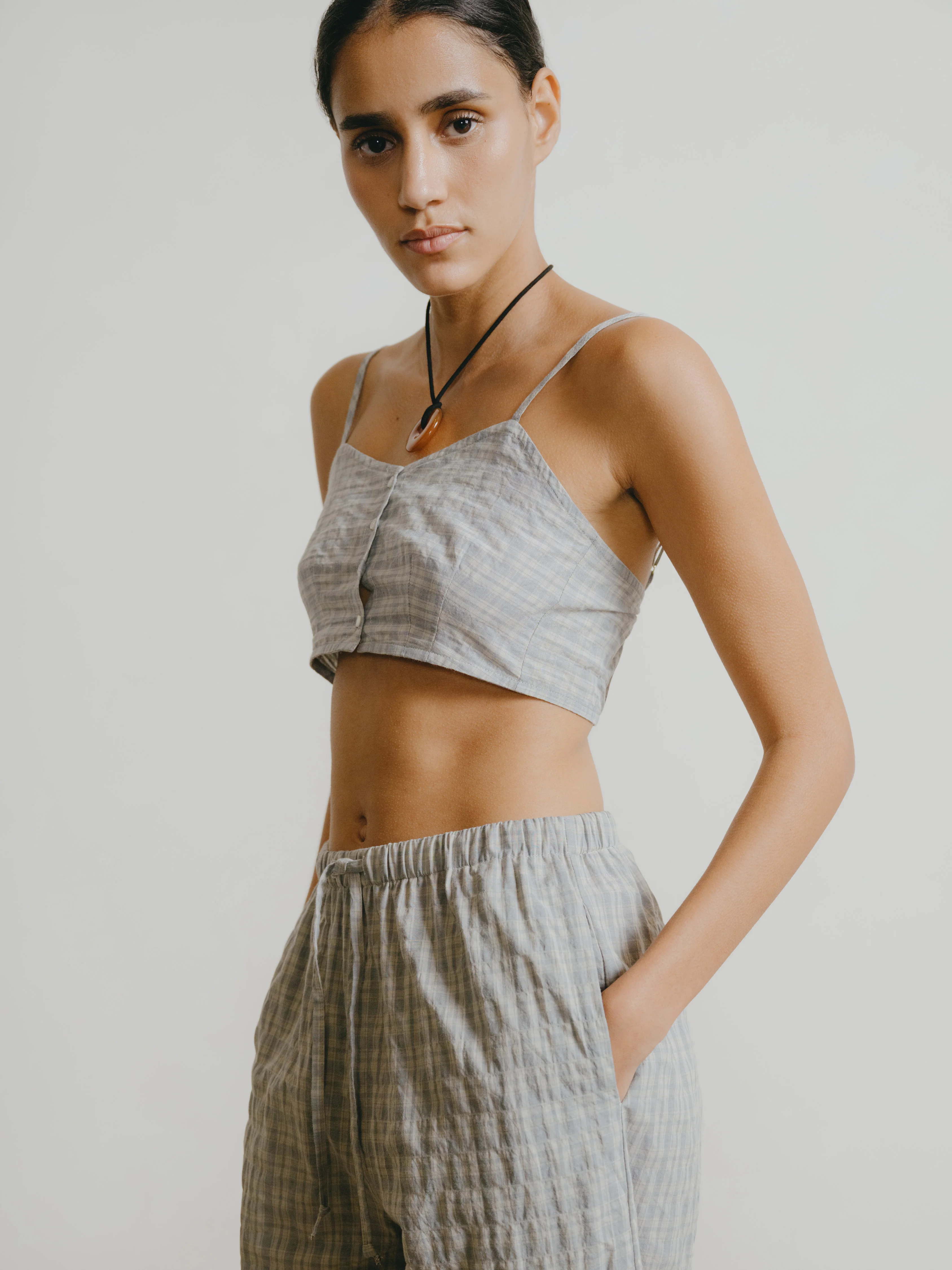 Maeve Top, Japanese Organic Cotton, Picnic - Image 4