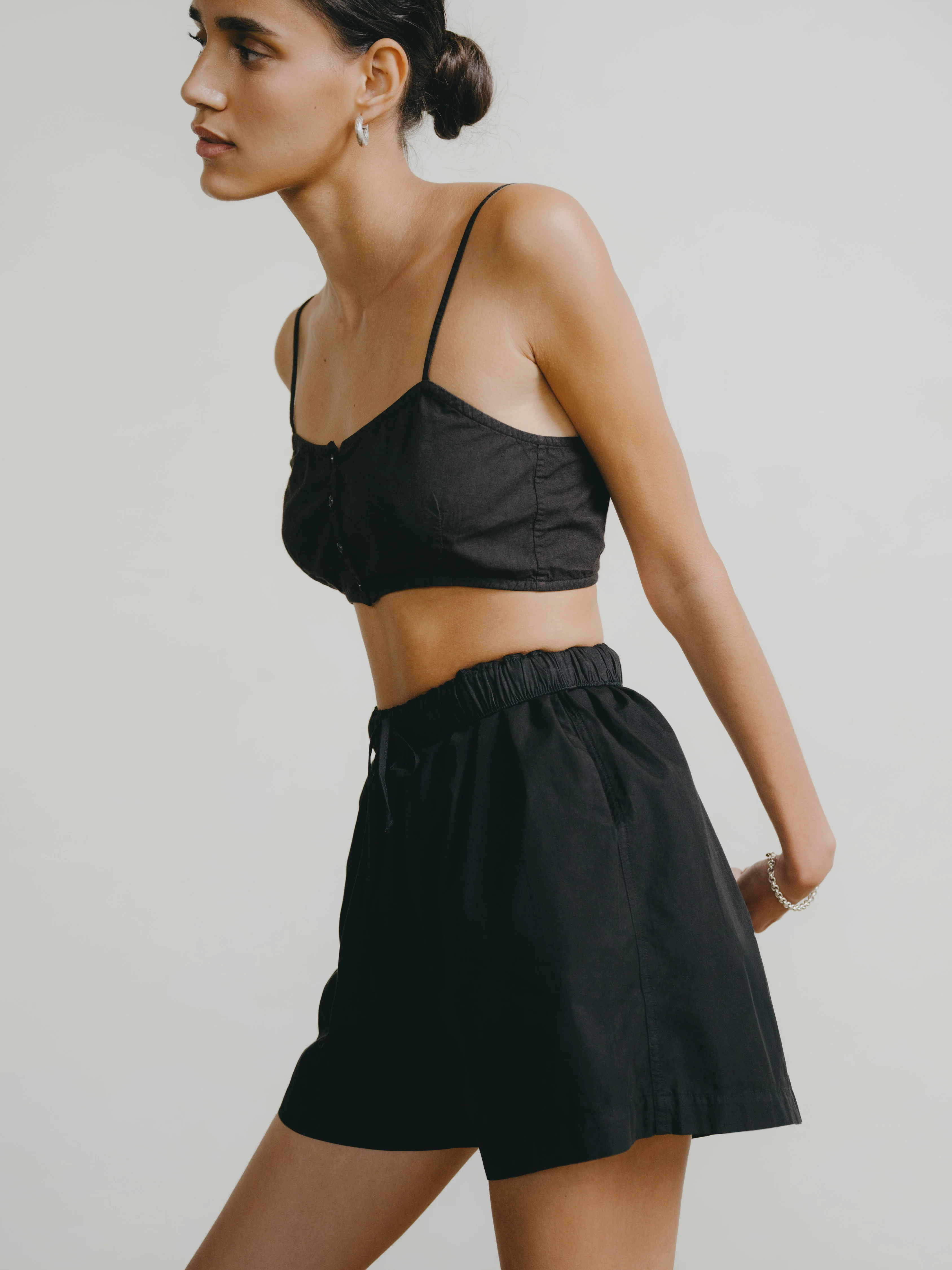 Maeve Top, Organic Batiste, Soft Black - Image 2