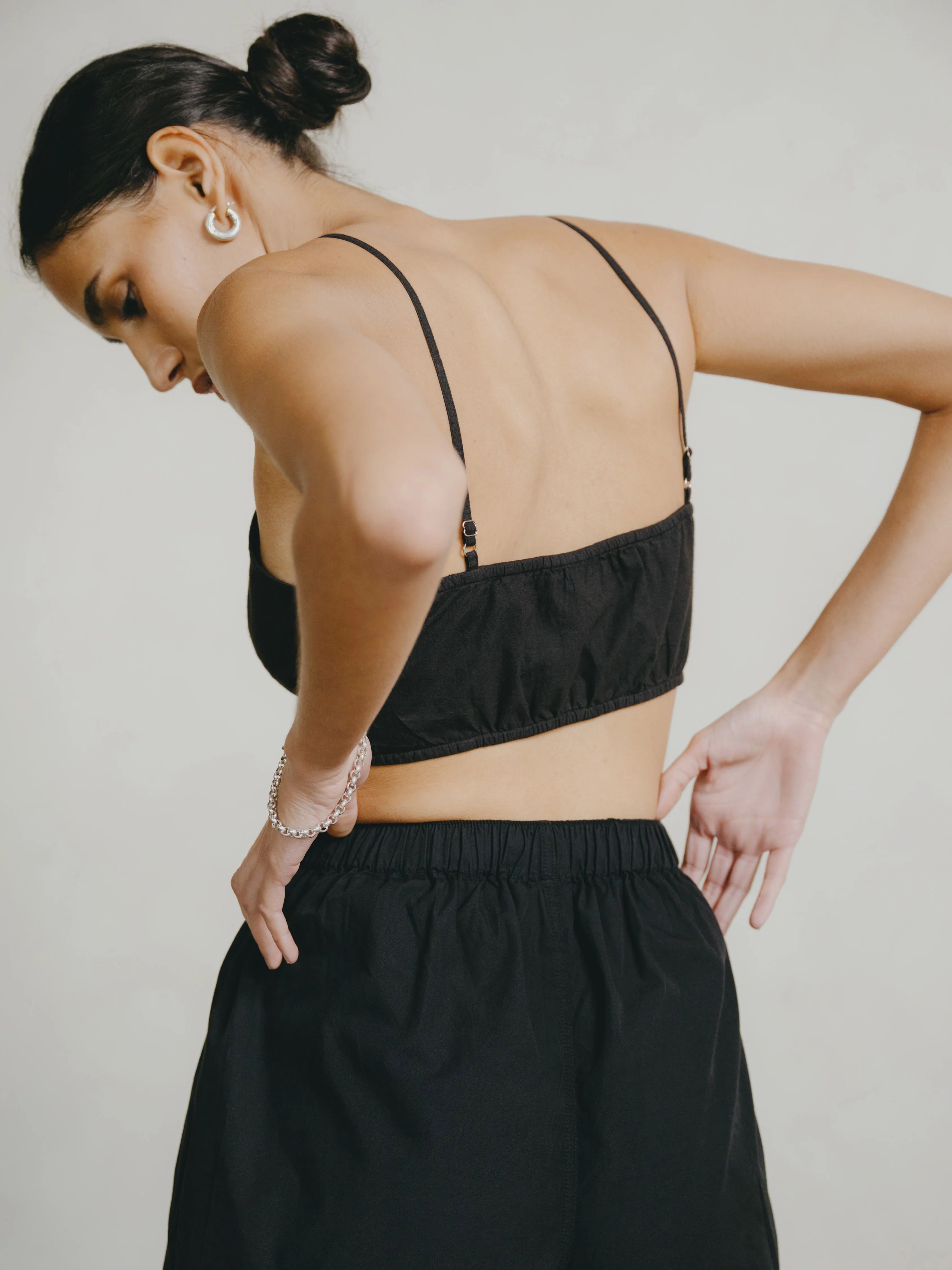 Maeve Top, Organic Batiste, Soft Black - Image 3