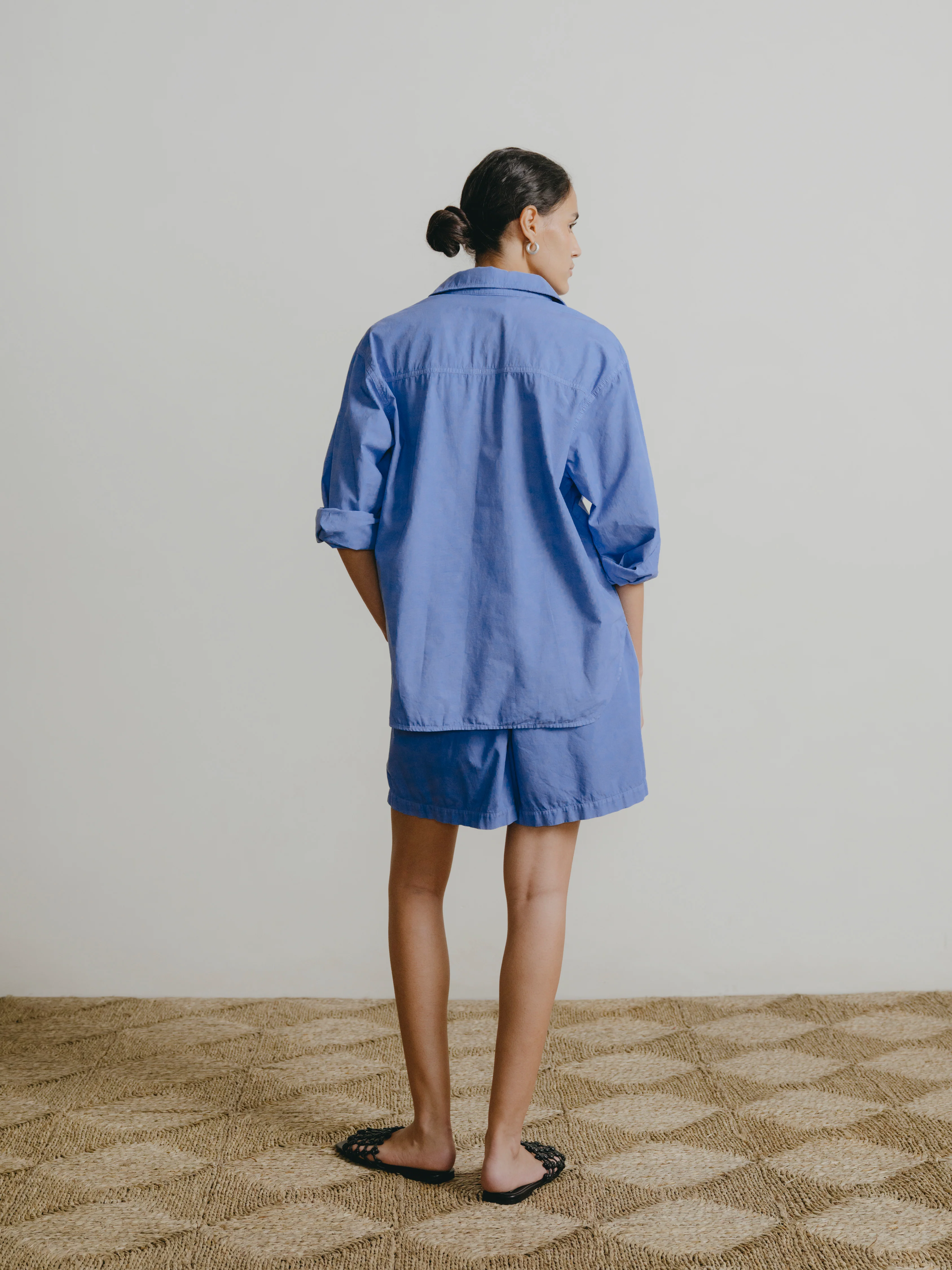 Marcie Shirt, Organic Poplin, Cornflower - Image 8