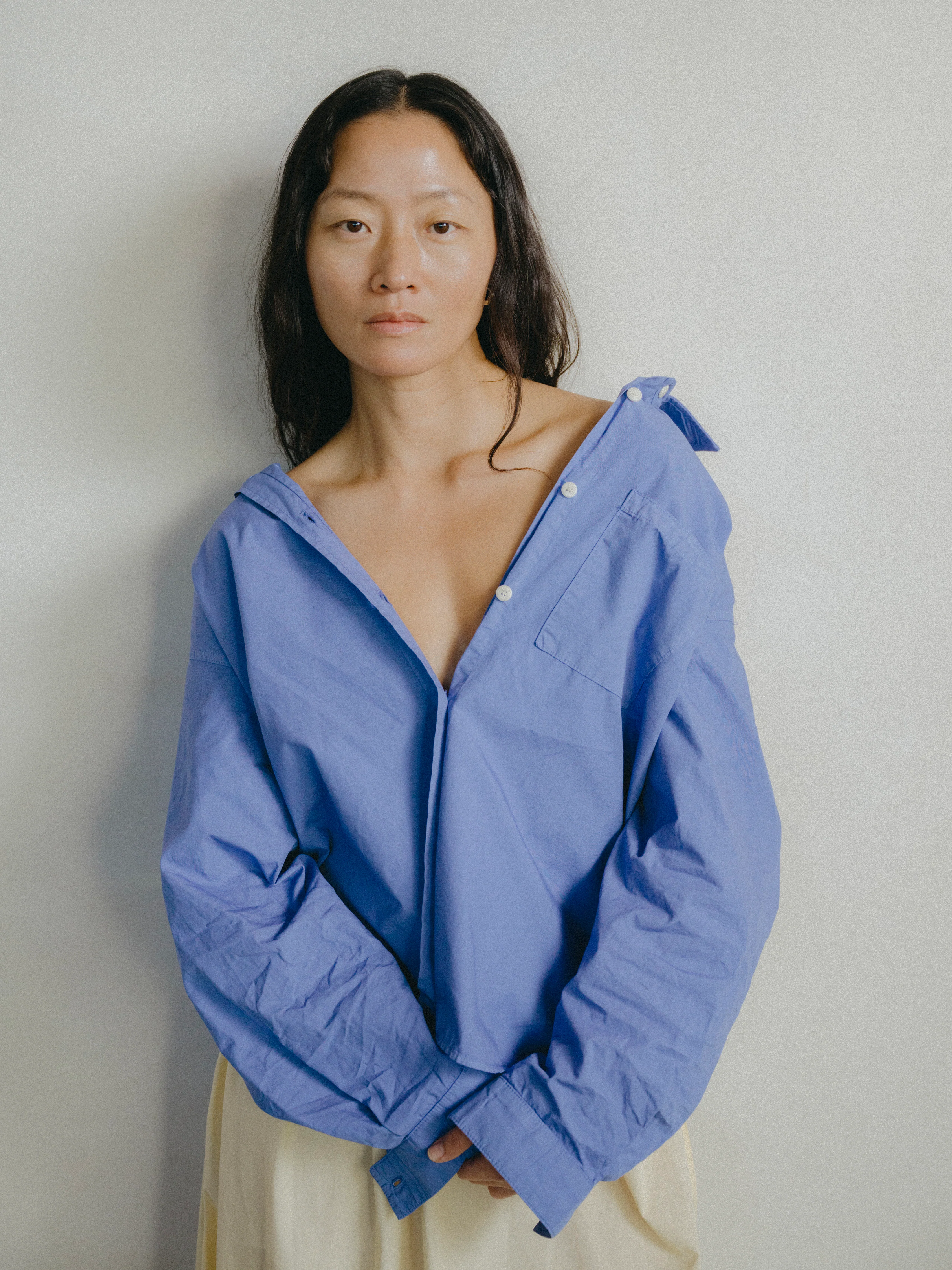 Marcie Shirt, Organic Poplin, Cornflower - Image 9