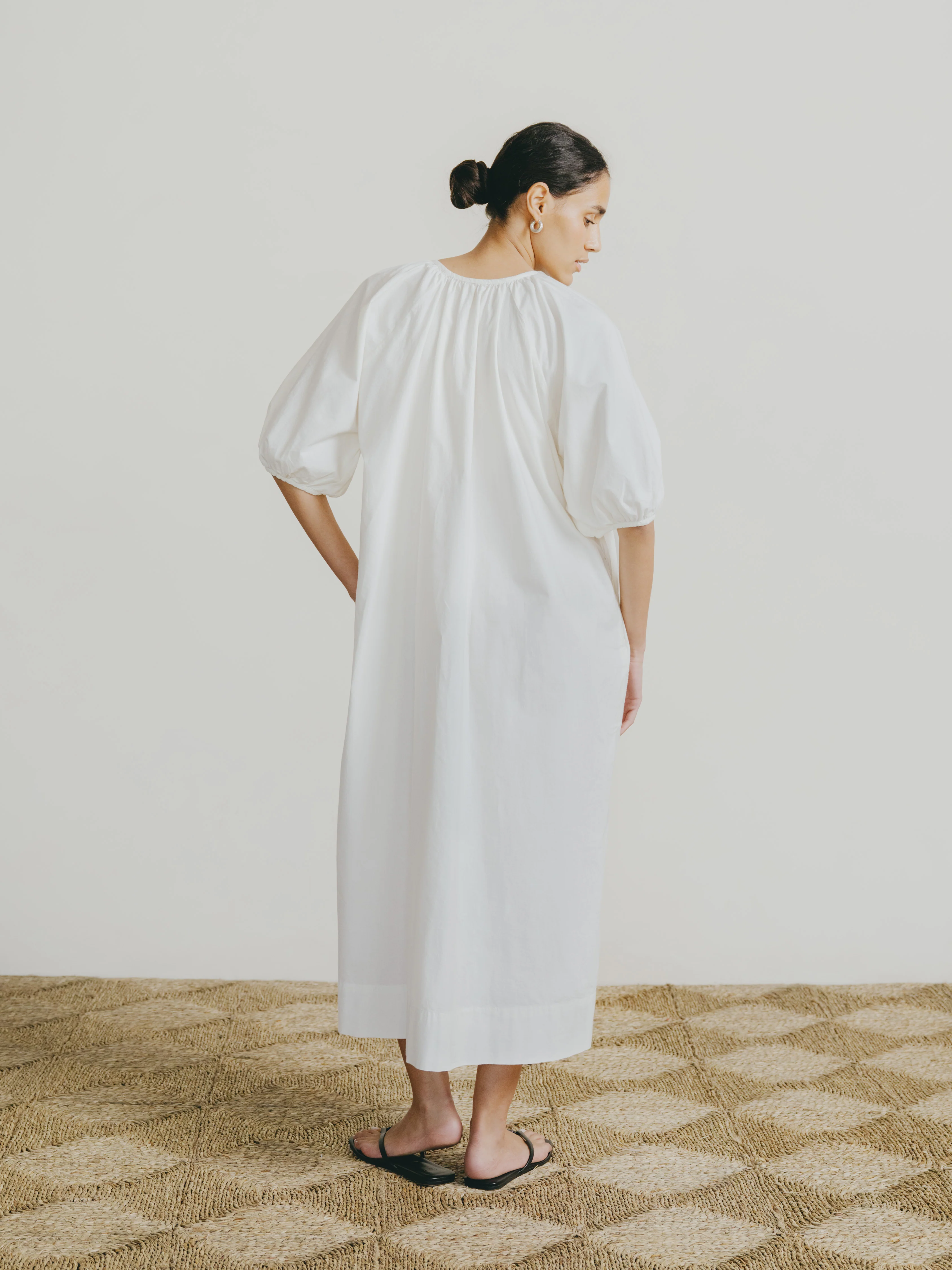 Ophelia Dress, Organic Batiste, Natural - Image 4