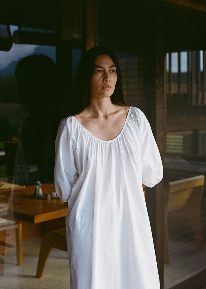 Ophelia Dress, Organic Batiste, Natural - Image 7