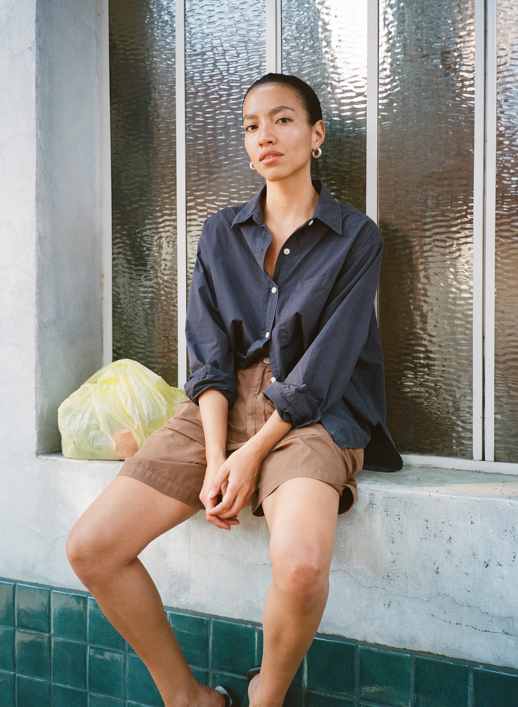 Pfeiffer Short, Organic Poplin, Clay - Image 7
