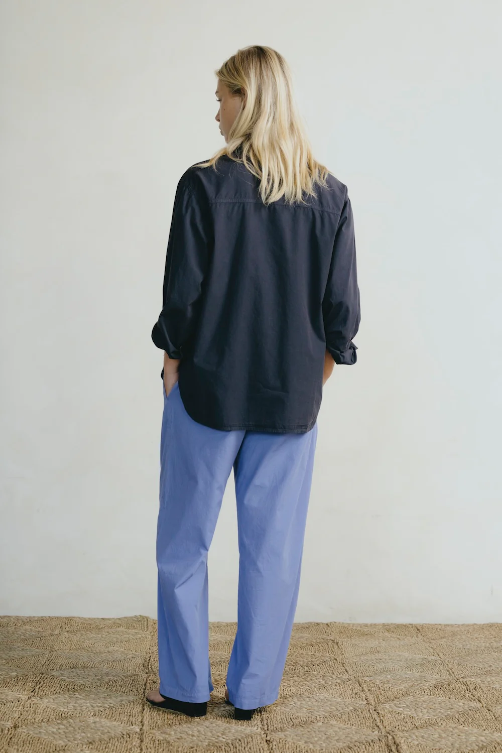 Poplin Field Pant, Organic Poplin, Cornflower - Image 3