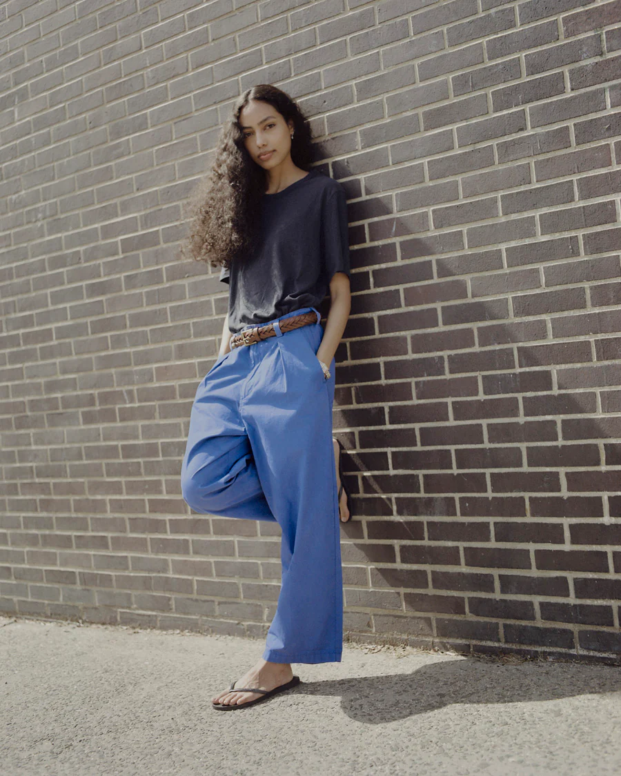 Poplin Field Pant, Organic Poplin, Cornflower - Image 8