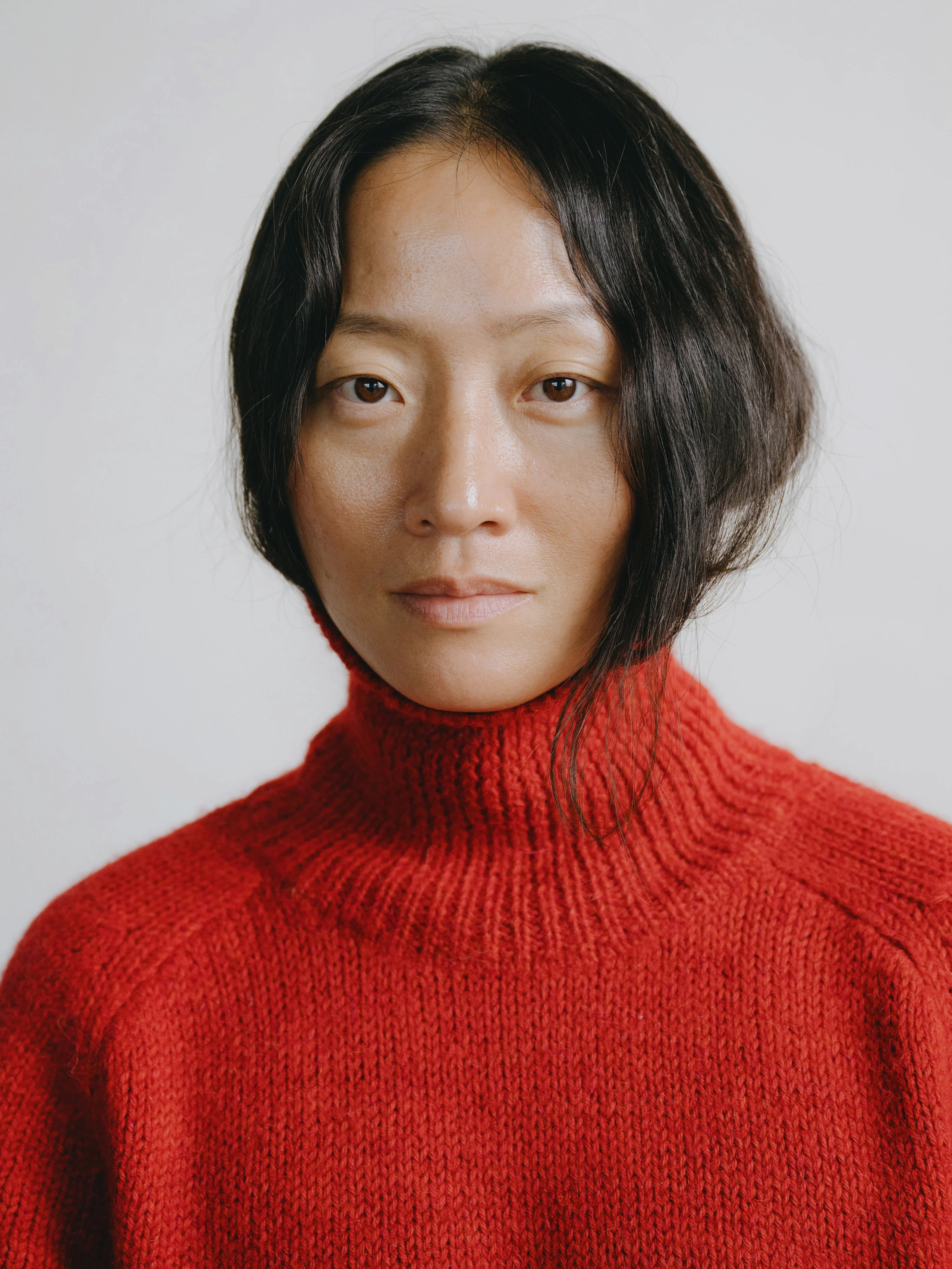 Rue Turtleneck, Alpaca Wool, Tomato - Image 4