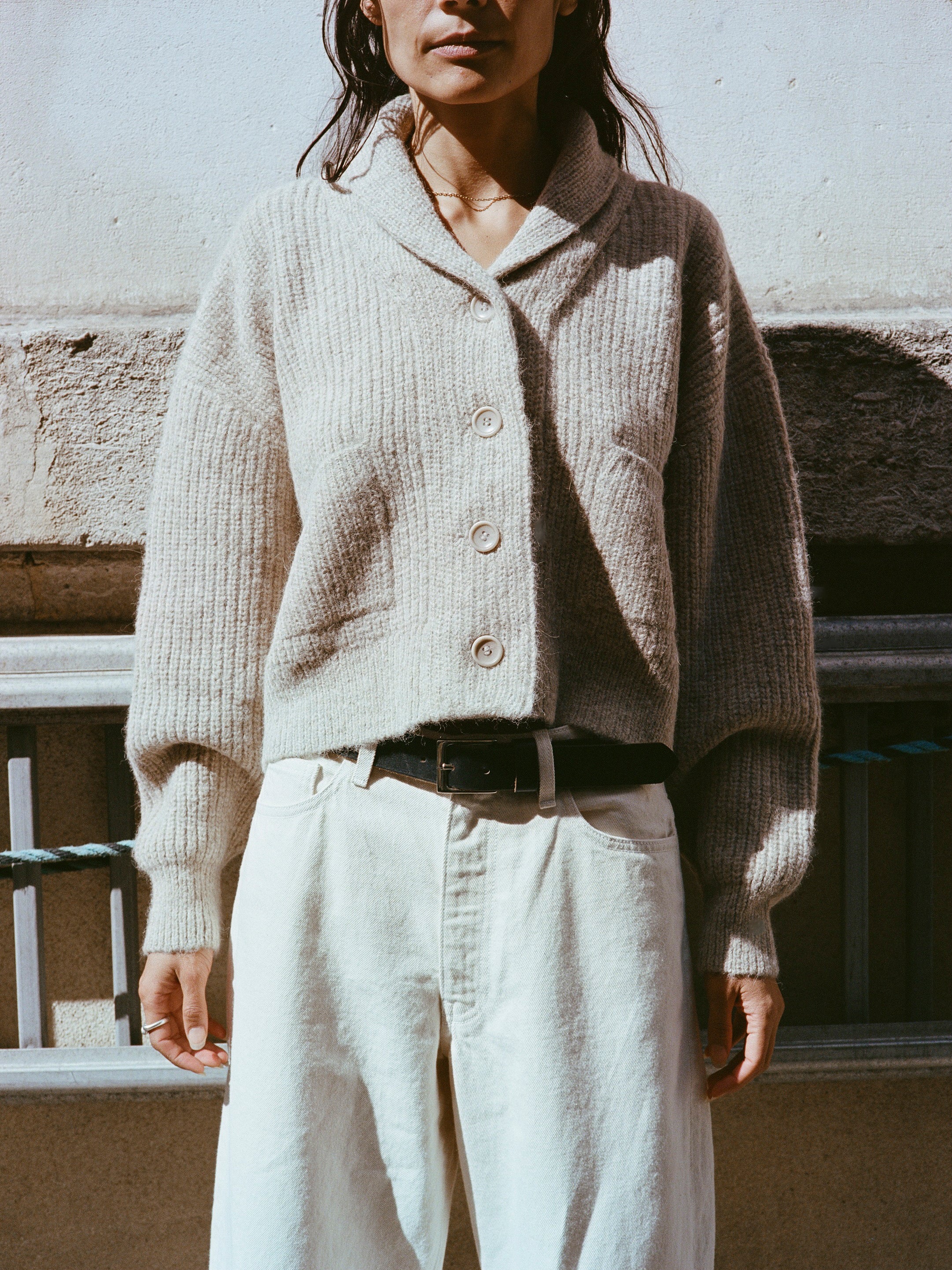 Sloan Cardigan, Alpaca Blend, Brush - Image 4