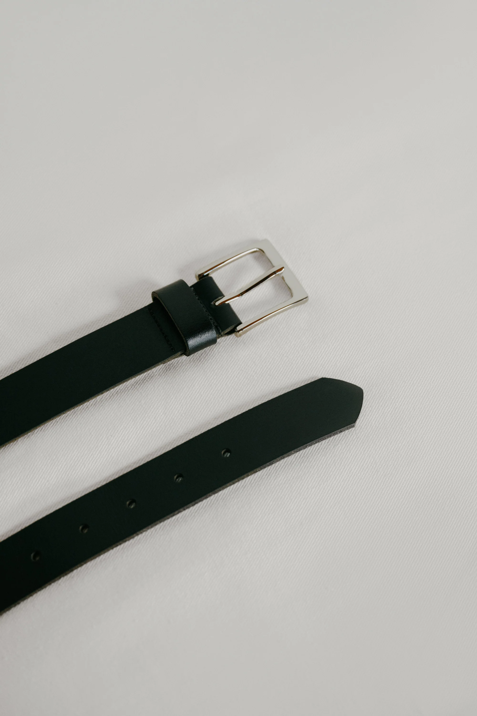 Wide Belt, Leather, Black - Image 3